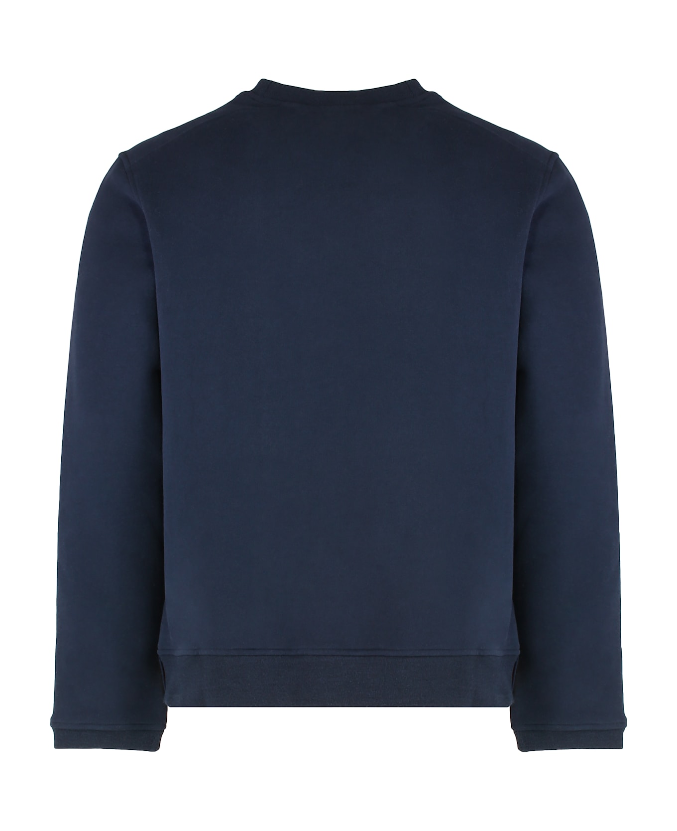 K-Way Sweater With A Round Neck Perruel In Cotton And Cashmere. - blue