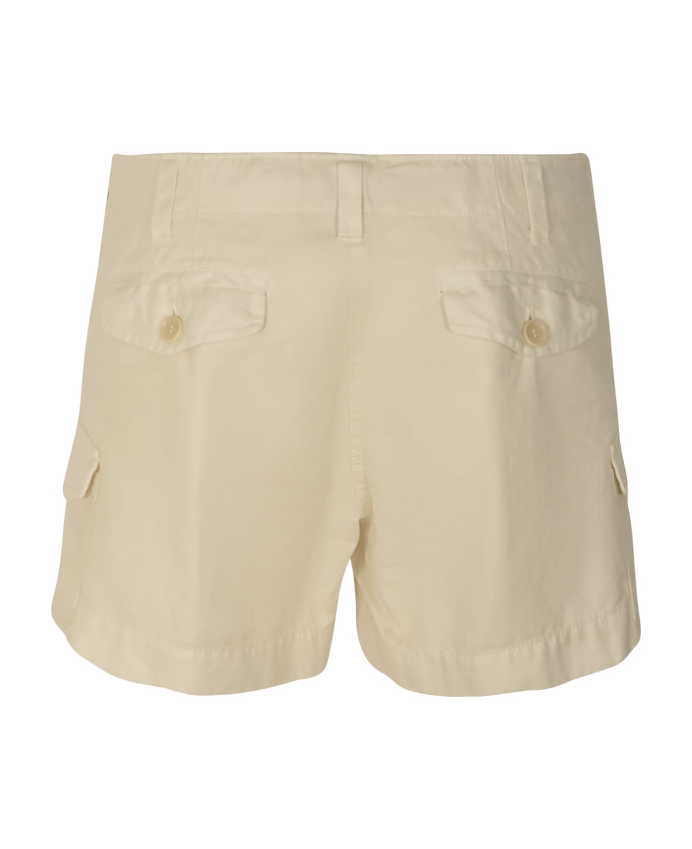 Aspesi Drawstring Waist Side Pockets Shorts - Natural