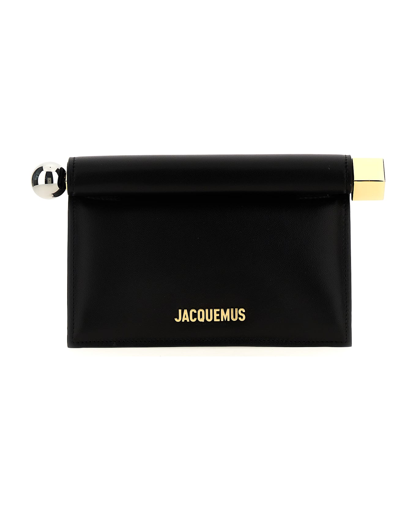 Jacquemus 
la Petite Pochette Rond Carré
 Clutch - Black  