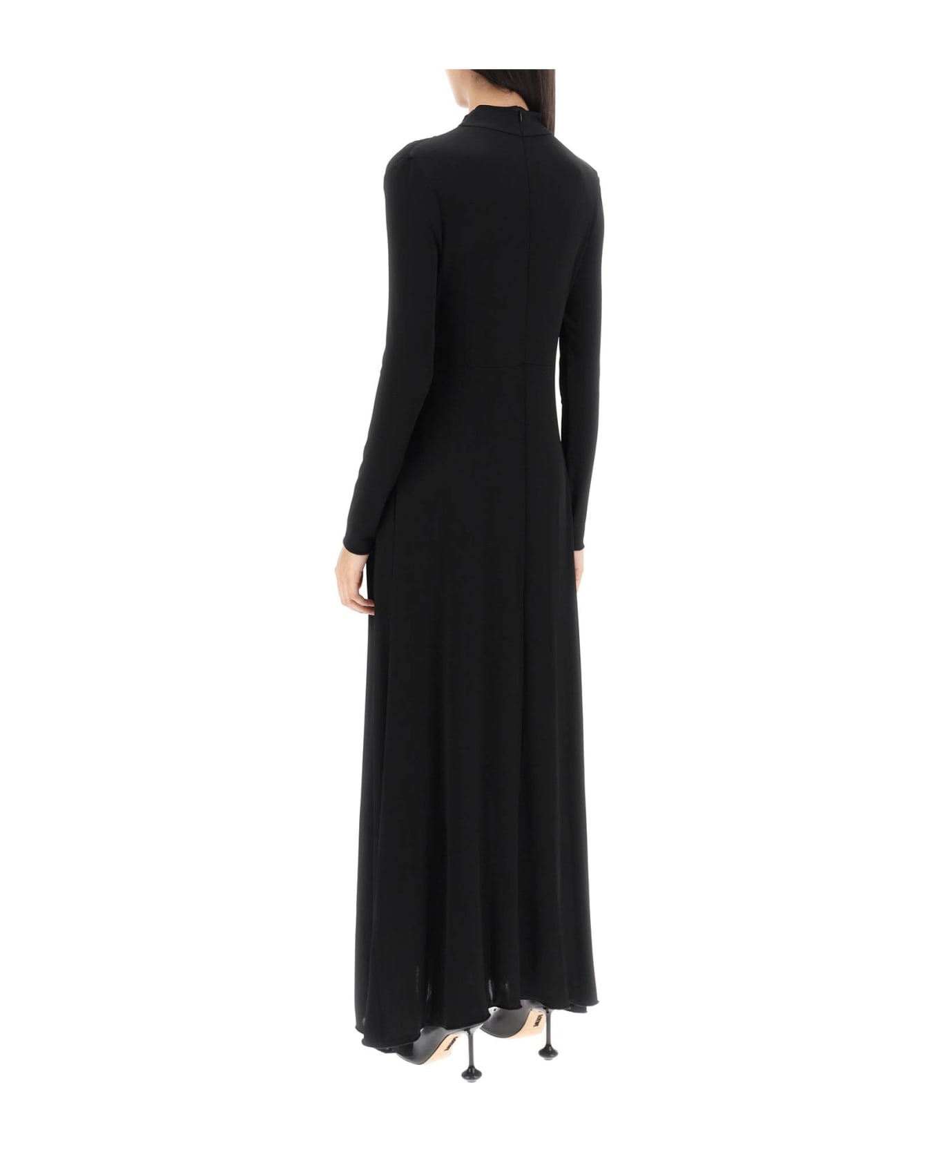 Jil Sander Jersey Maxi Dress - BLACK (Black)