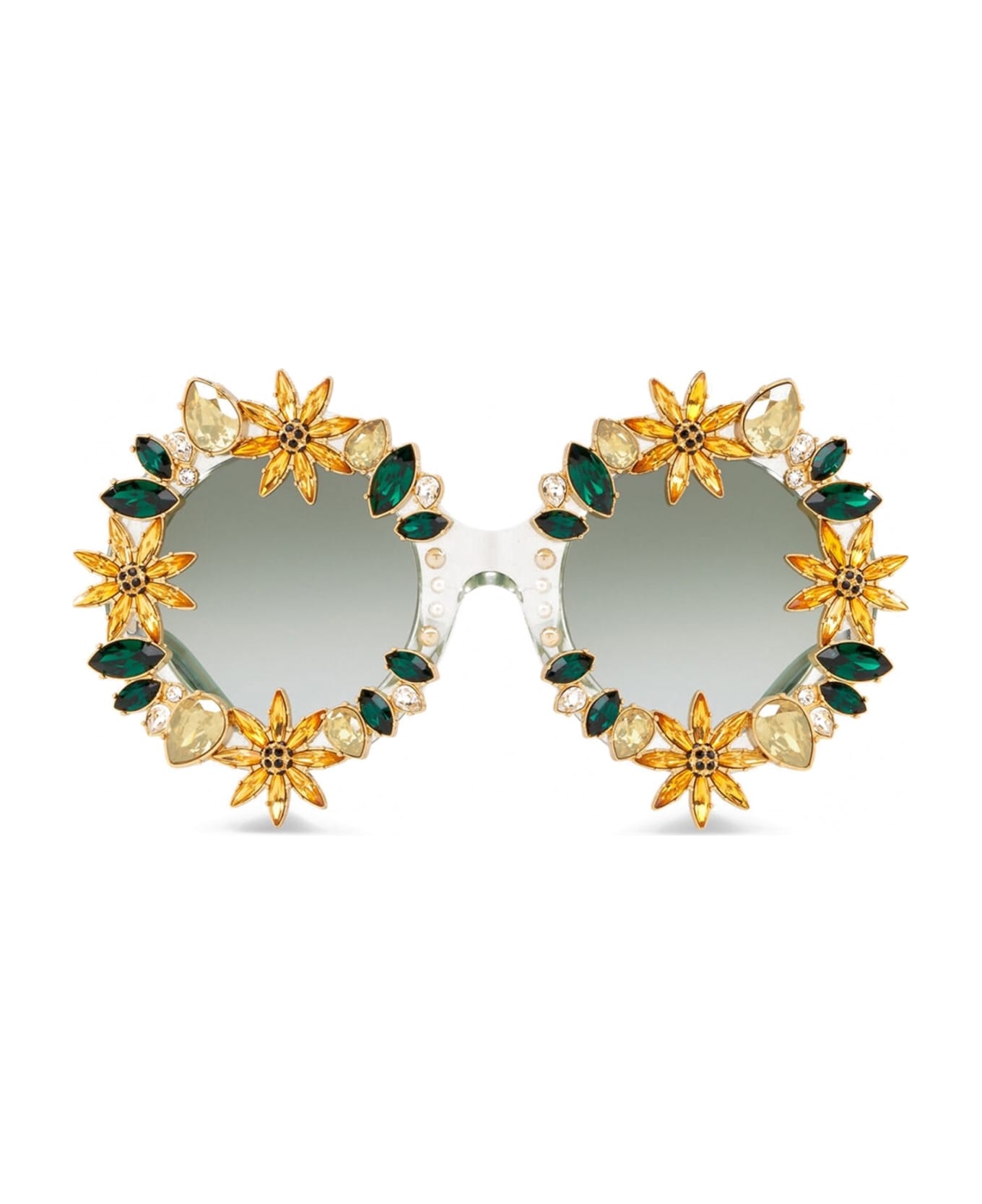 Dolce & Gabbana Crystal Sunglasses - Gold