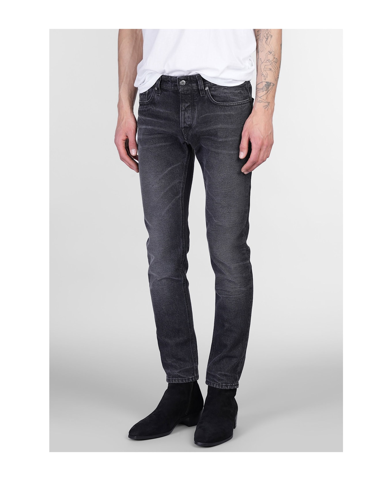 Salvatore Santoro Jeans In Black Denim - black