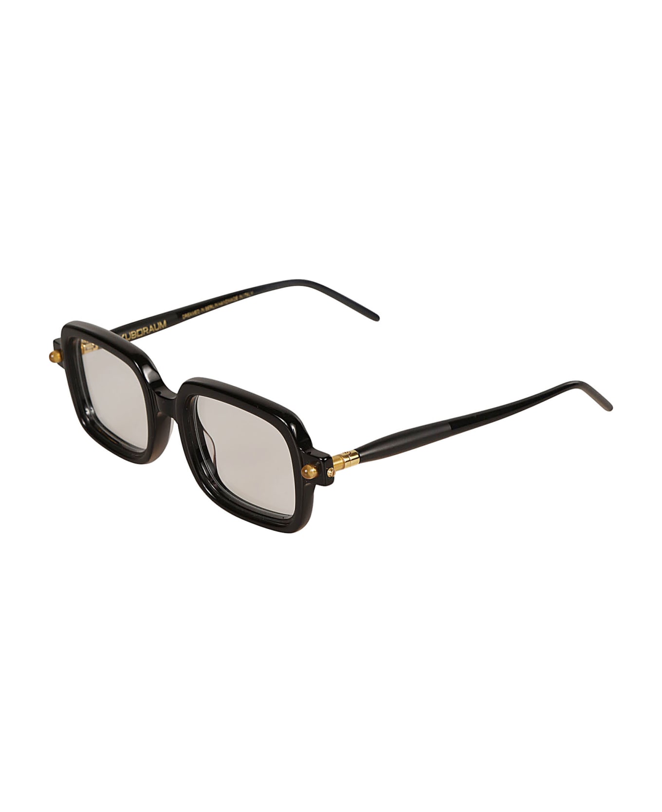 Kuboraum Square Thick Frame Glasses - black