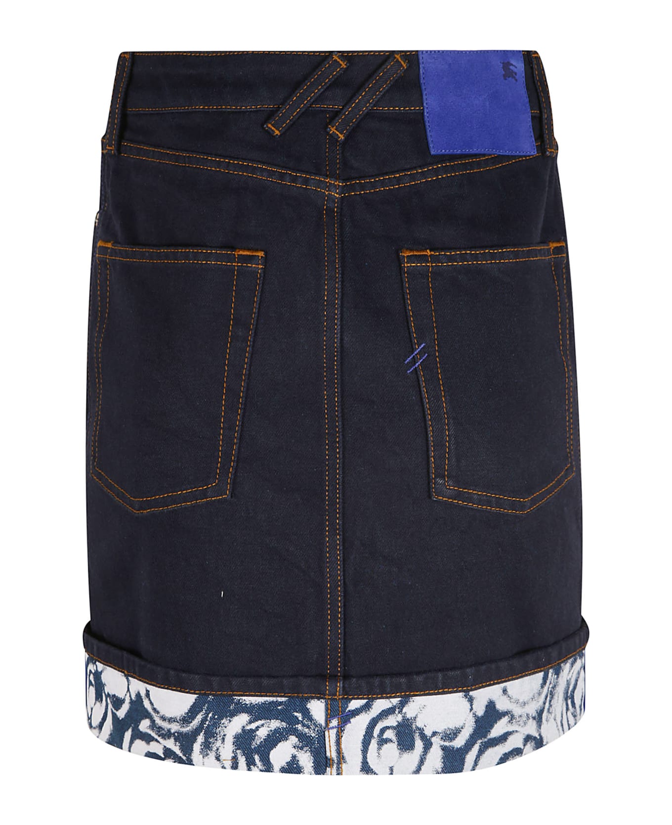 Burberry Four Pockets Denim Short Skirt - Indigo Blue