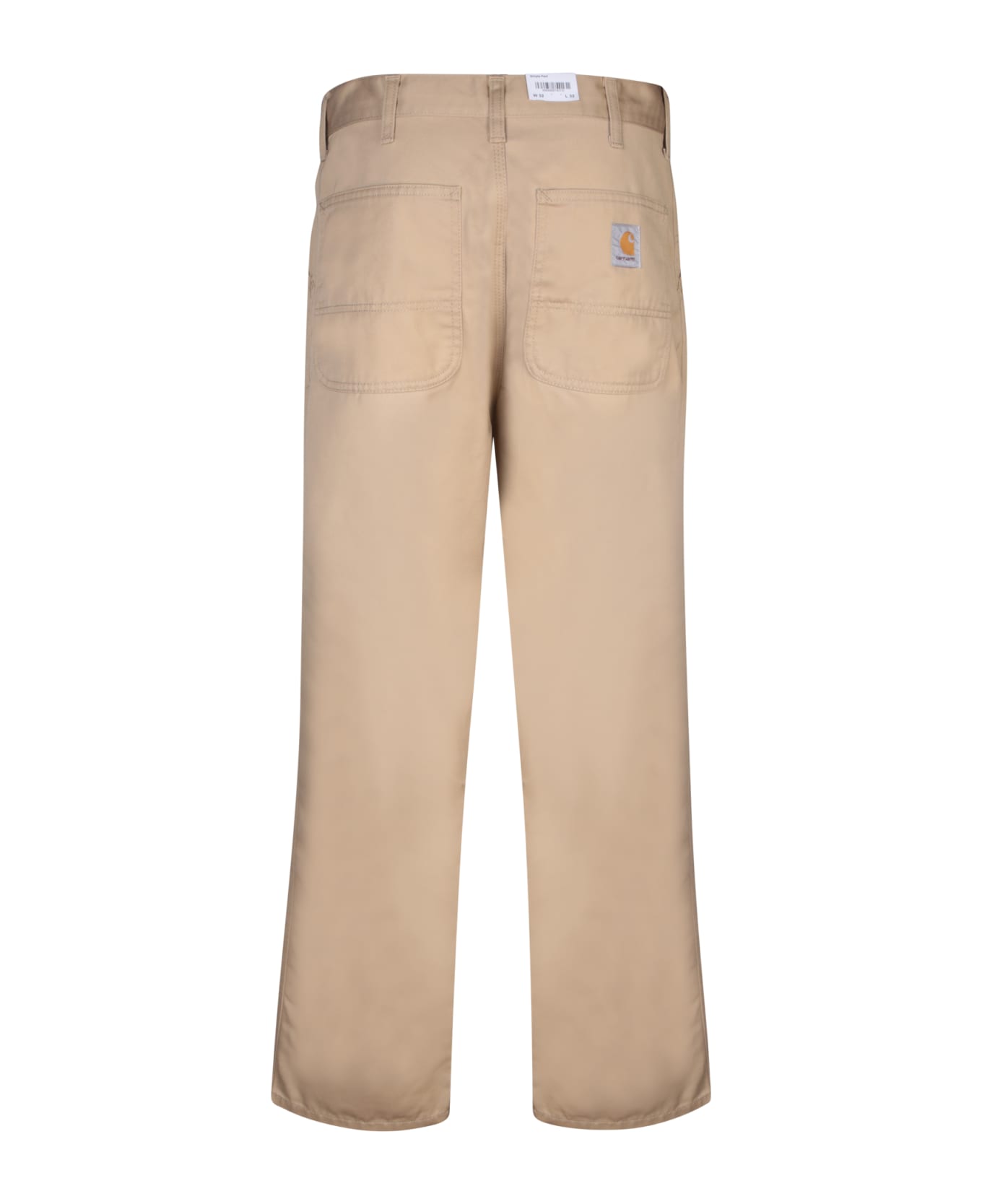 Carhartt Beige Polyester Blend Simple Pant - SABLE