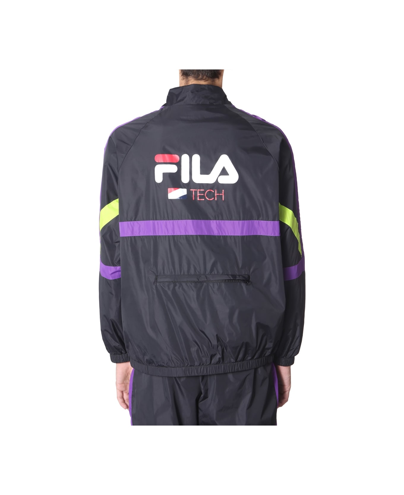 Fila Track Sweatshirt With Zip - BLACK