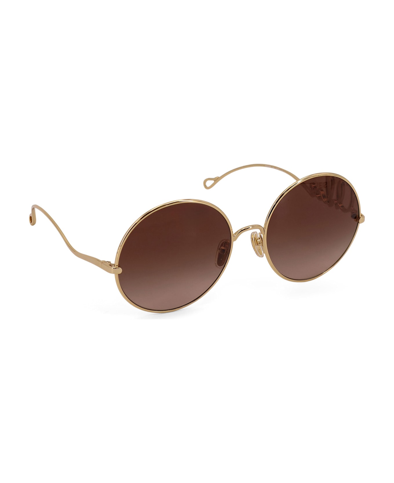 Chloé Metal Sunglasses - Gold/brown