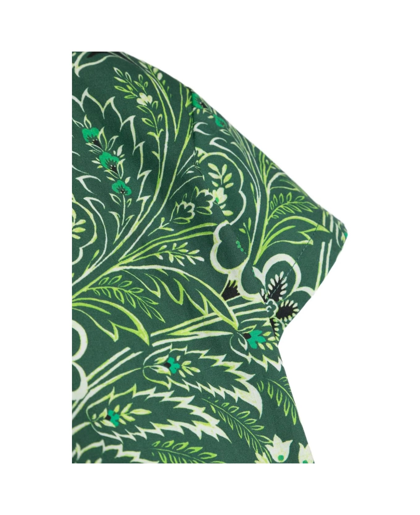 Etro Green Bowling Shirt With Paisley Print - Green