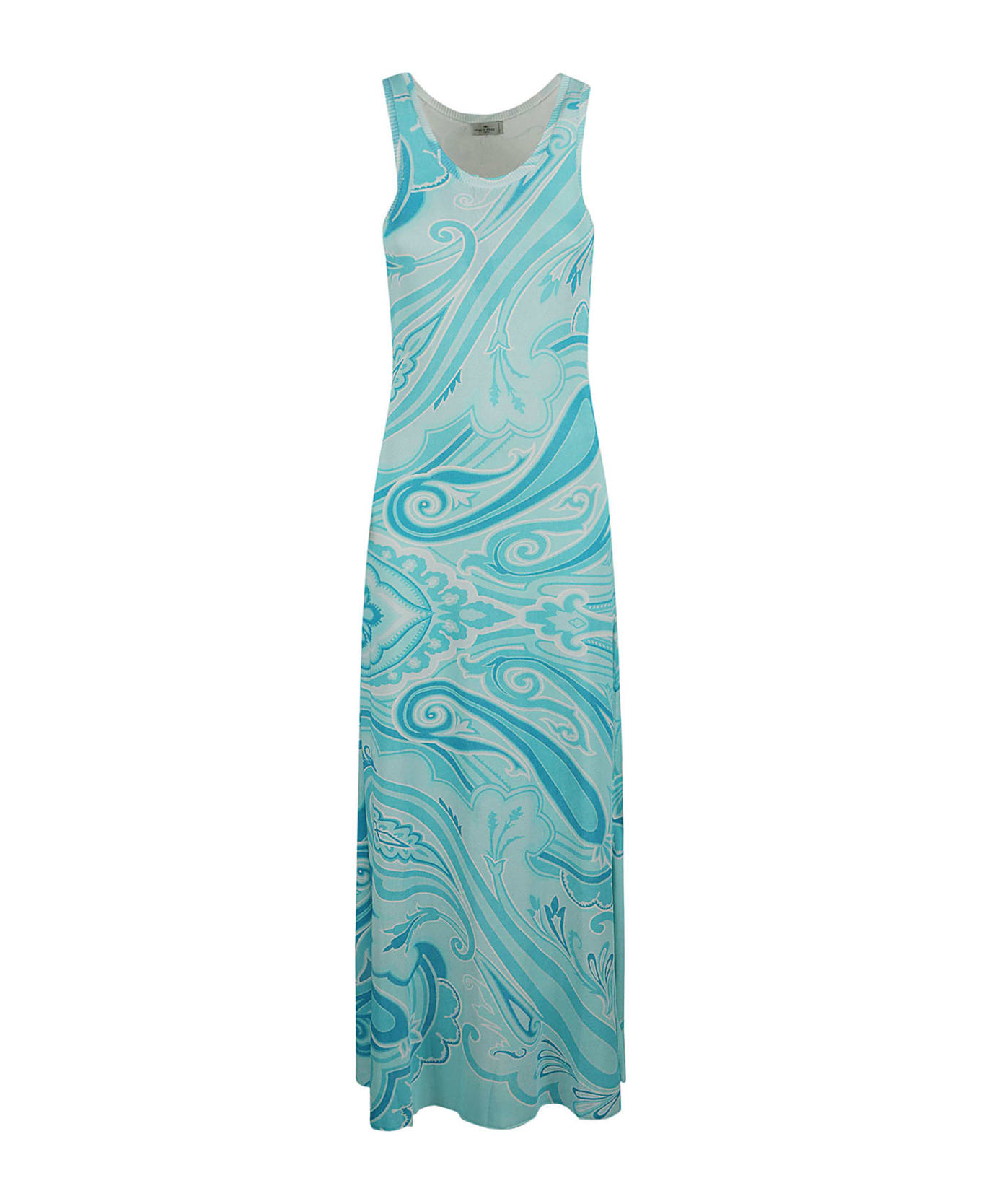 Etro Printed Sleeveless Dress - Azure