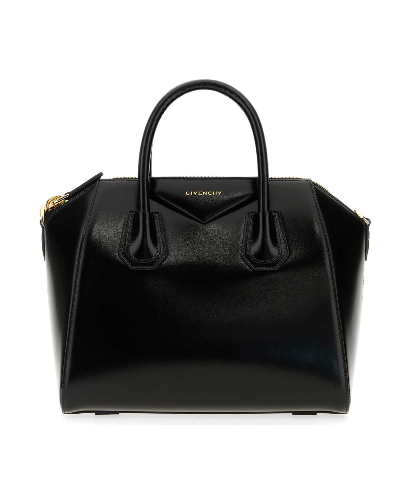 Givenchy Black Leather Small Antigona Handbag - BLACK
