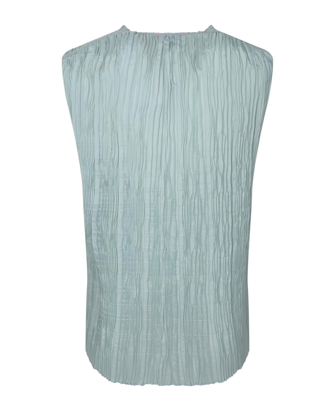 Forte_Forte Ecoviscose Pliss' Top - WHITE