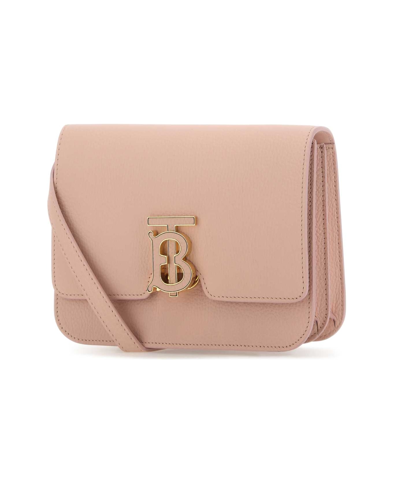 Burberry Pink Leather Small Tb Crossbody Bag - A3661 ショルダーバッグ
