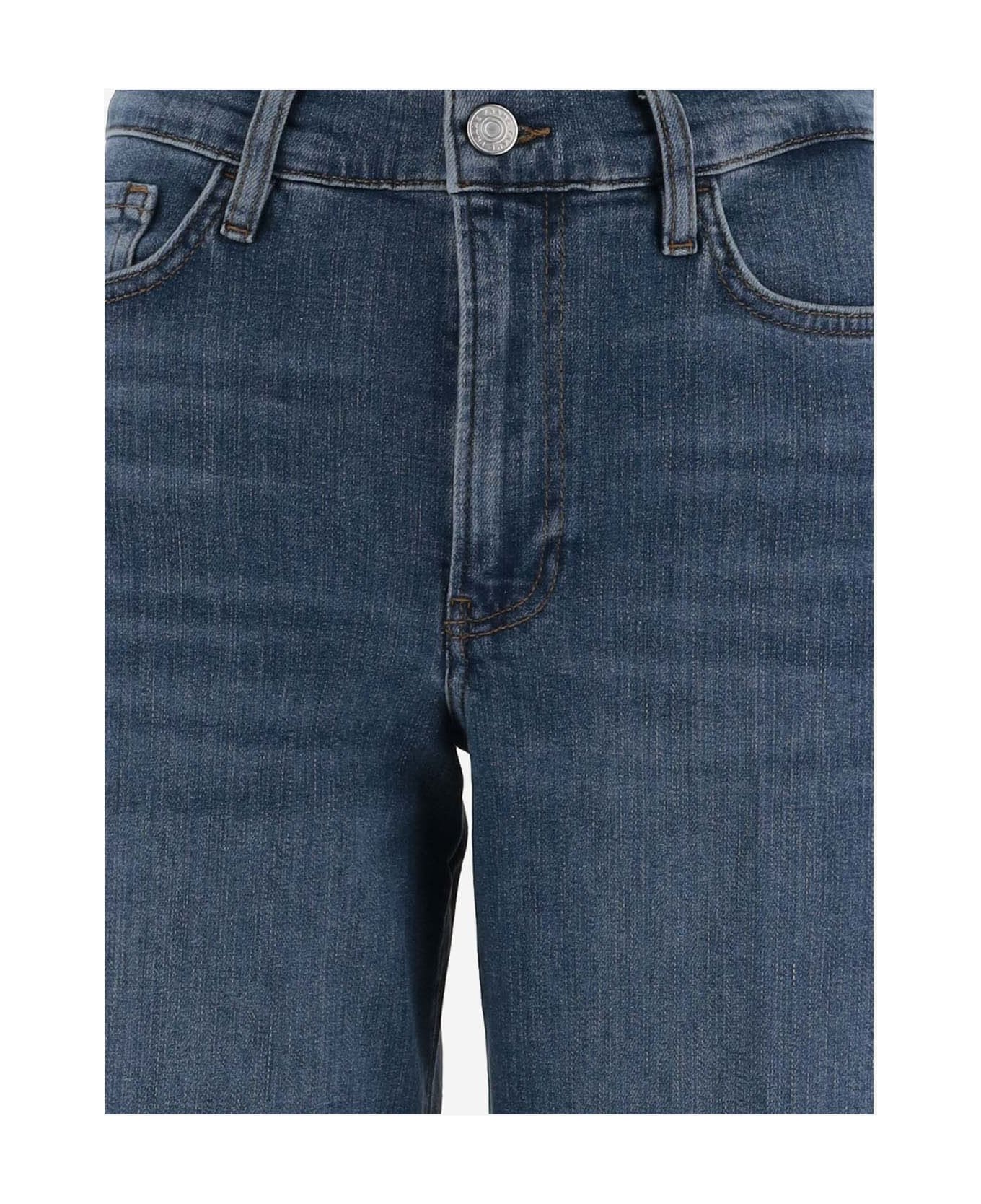 Frame Modal And Cotton Blend Jeans - Denim