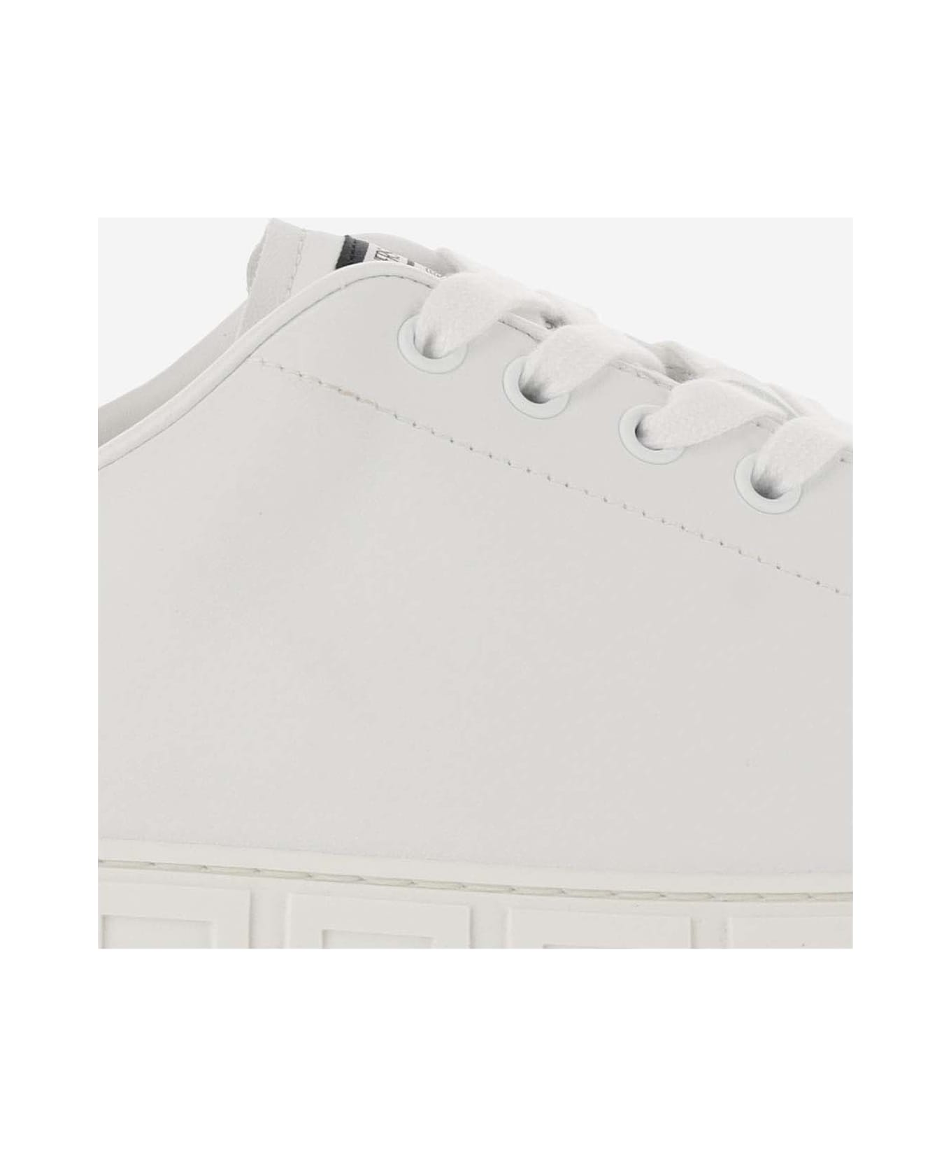 Versace Greek Sneakers - White