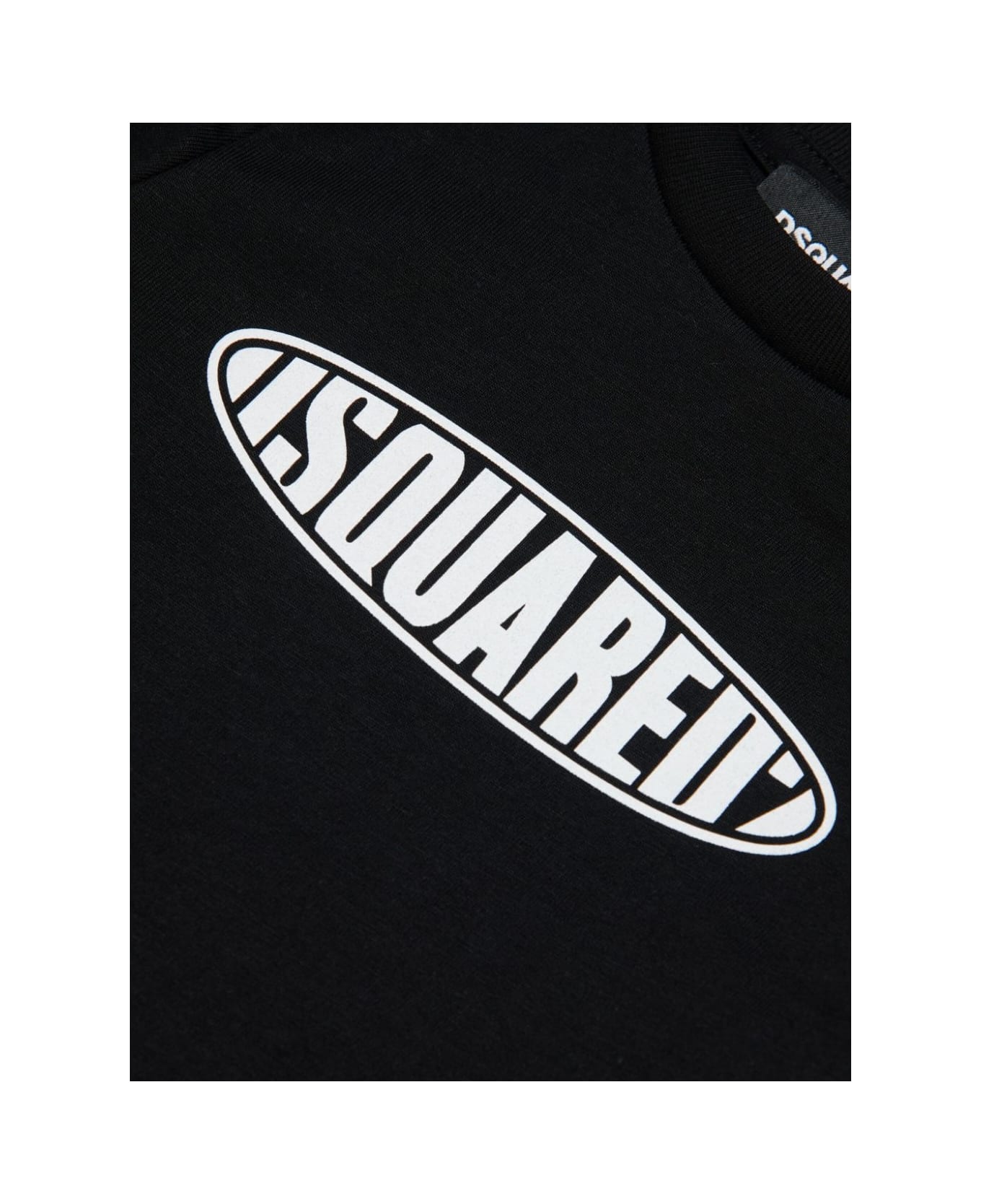 Dsquared2 Black T-shirt With Dsquared2 Print - Black Tシャツ＆ポロシャツ