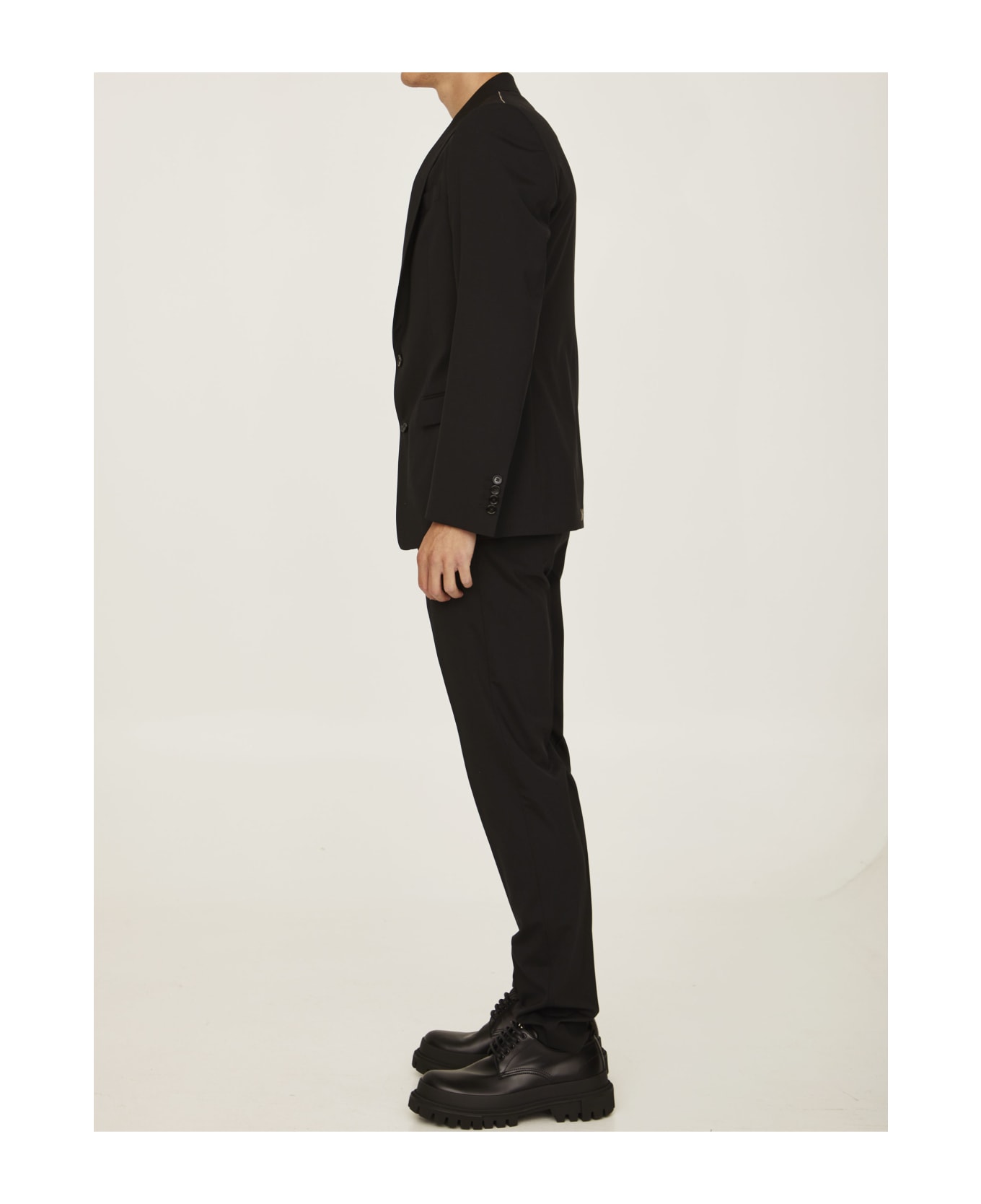 Dolce & Gabbana Two-piece Suit In Black Wool - BLACK