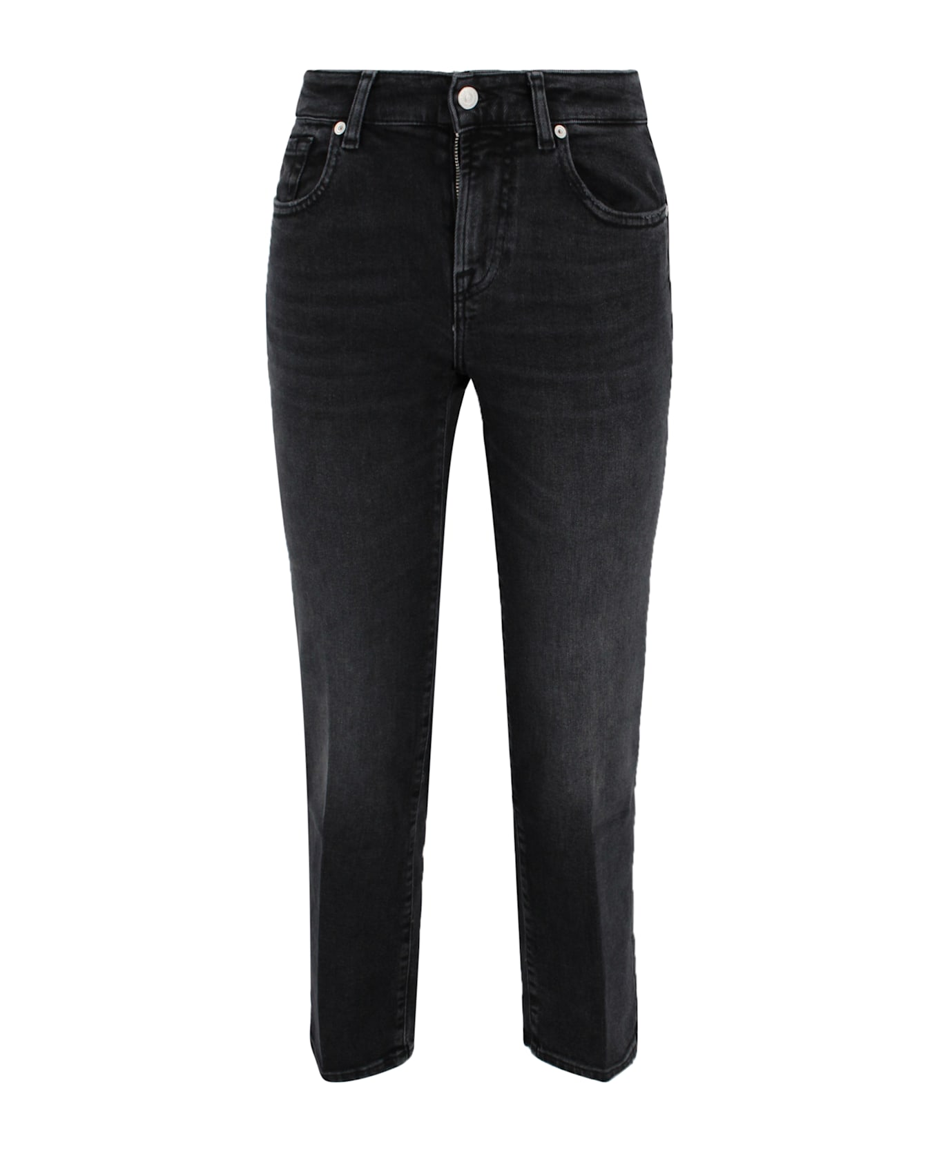 7 For All Mankind Jeans Calie Straight Black - Black