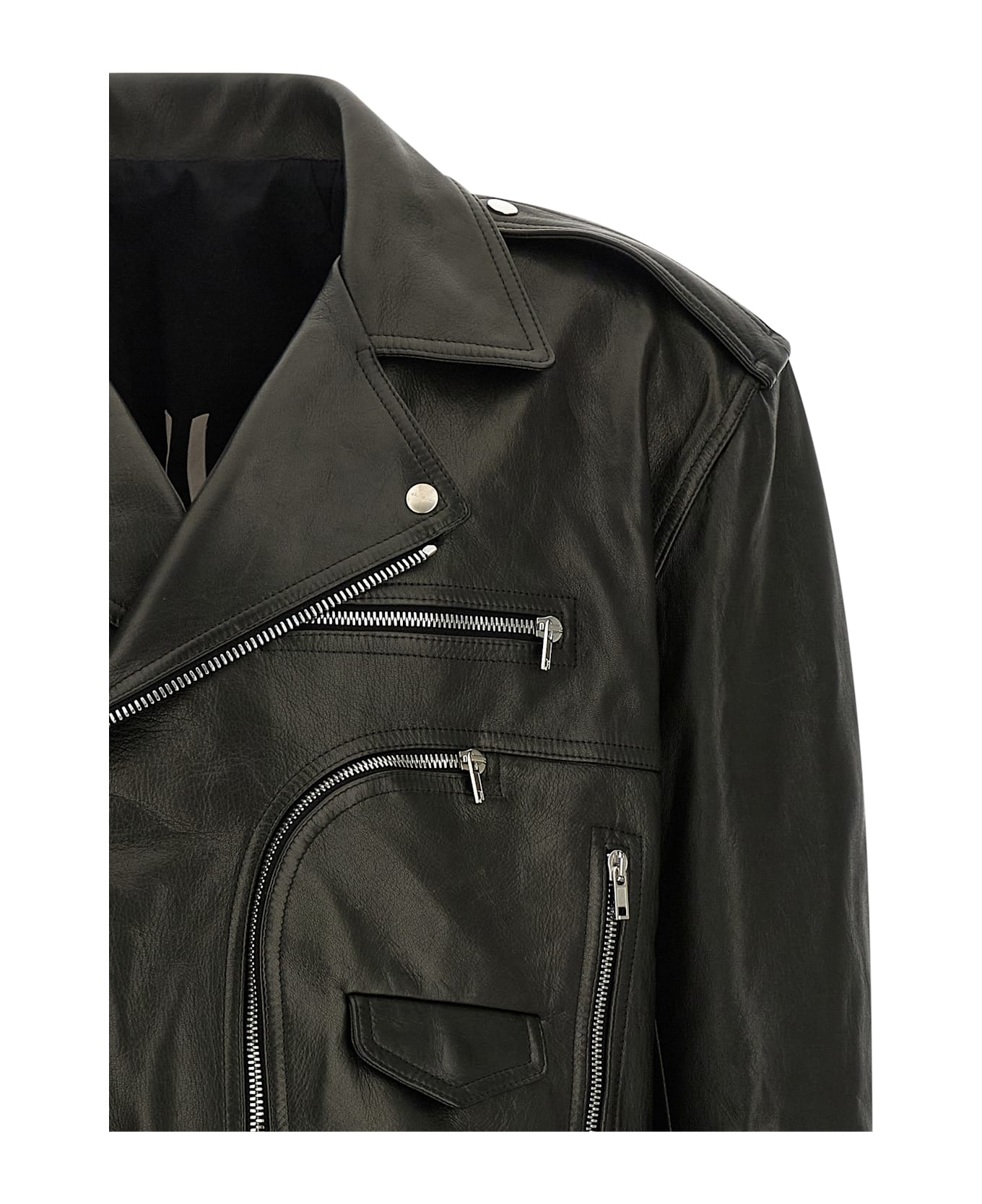 Rick Owens 
cropped Jumbo Bauhaus Stooges
 Jacket - Black  
