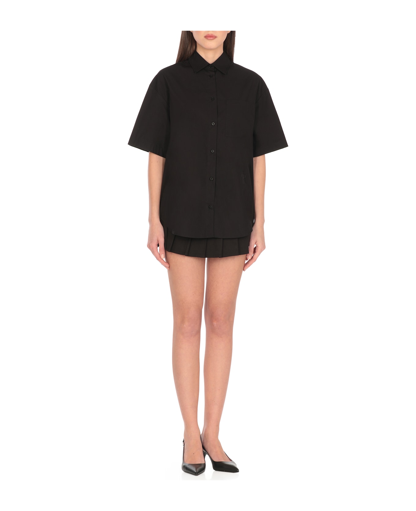 MSGM Cotton Shirt - Black