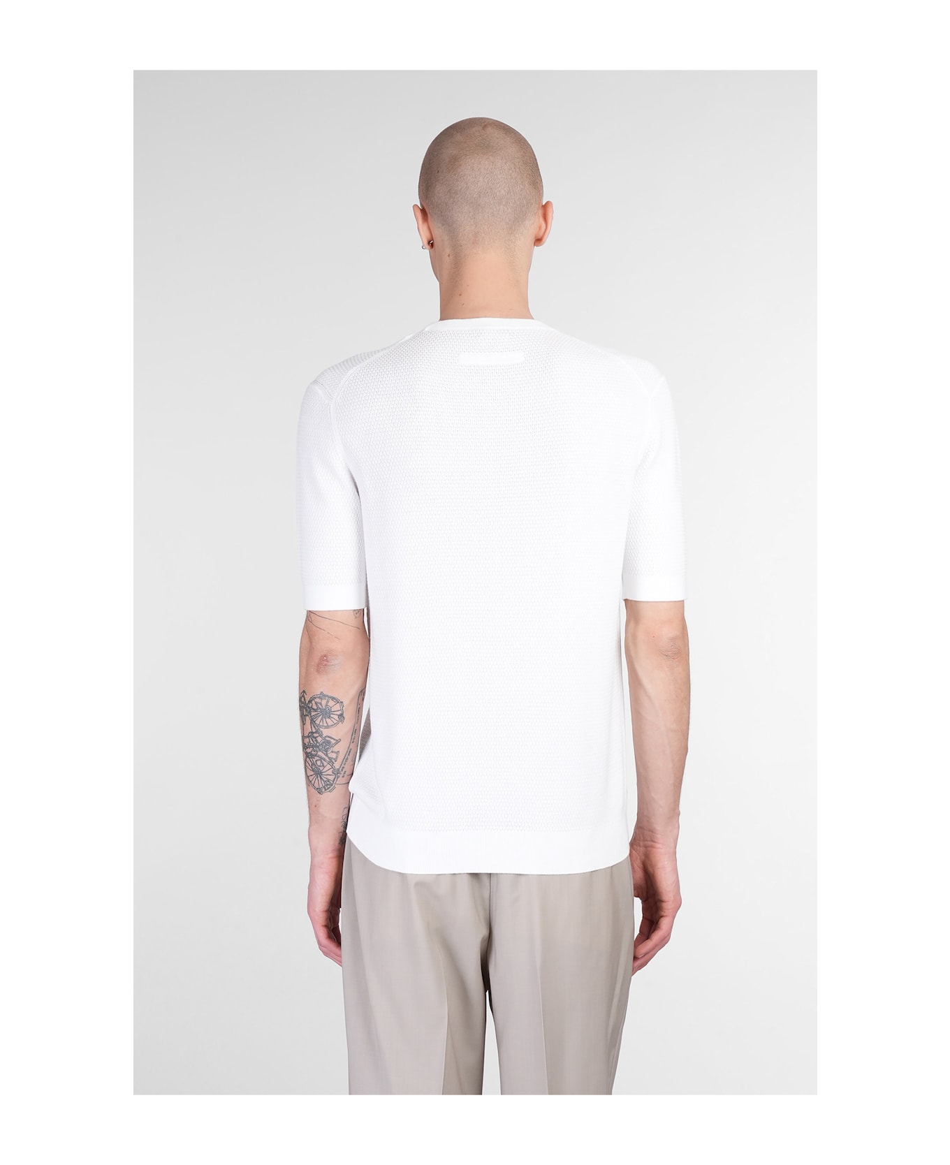 Zegna T-shirt In White Cotton - white