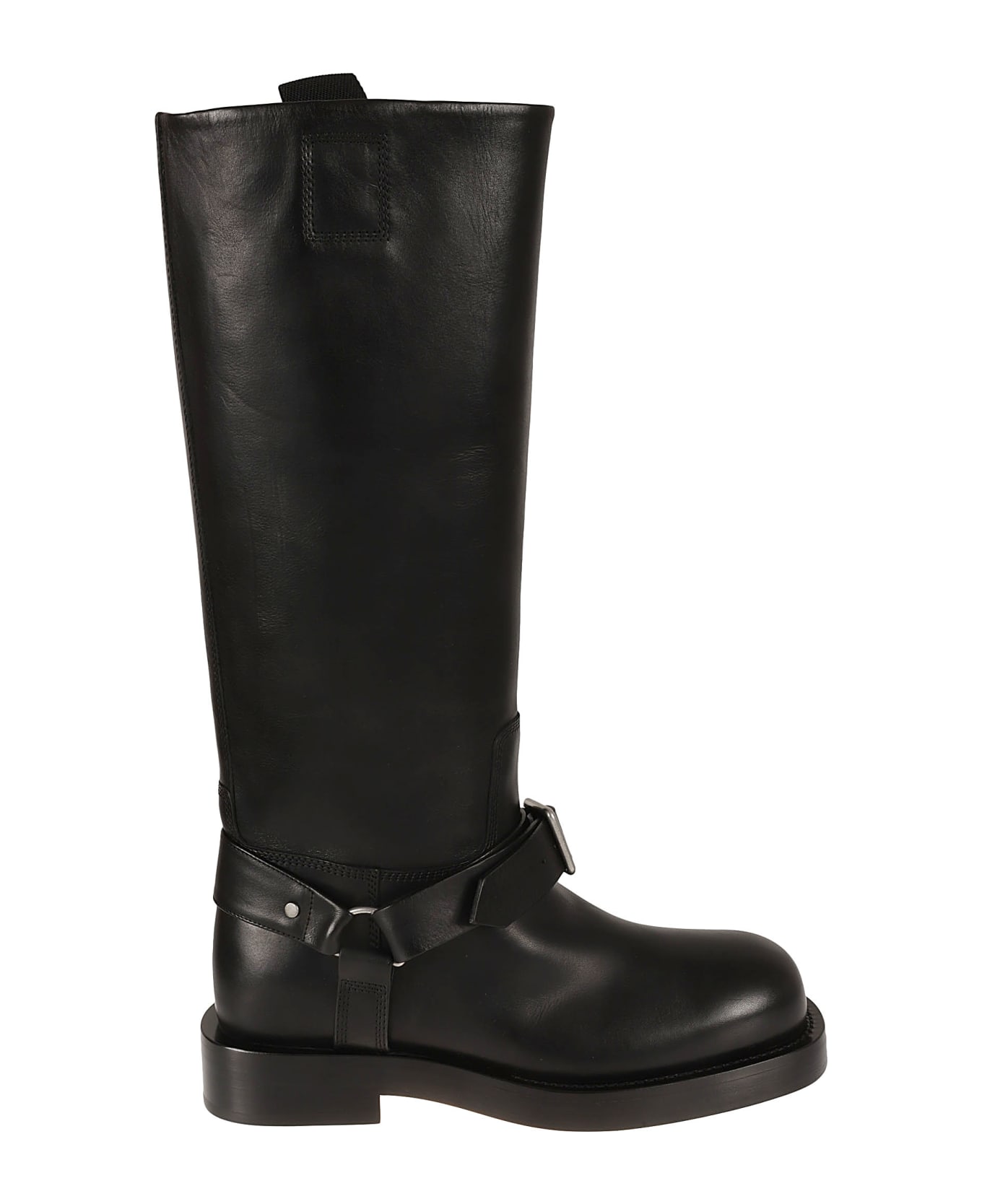 Burberry Ankle Buckle Strap Boots - Black