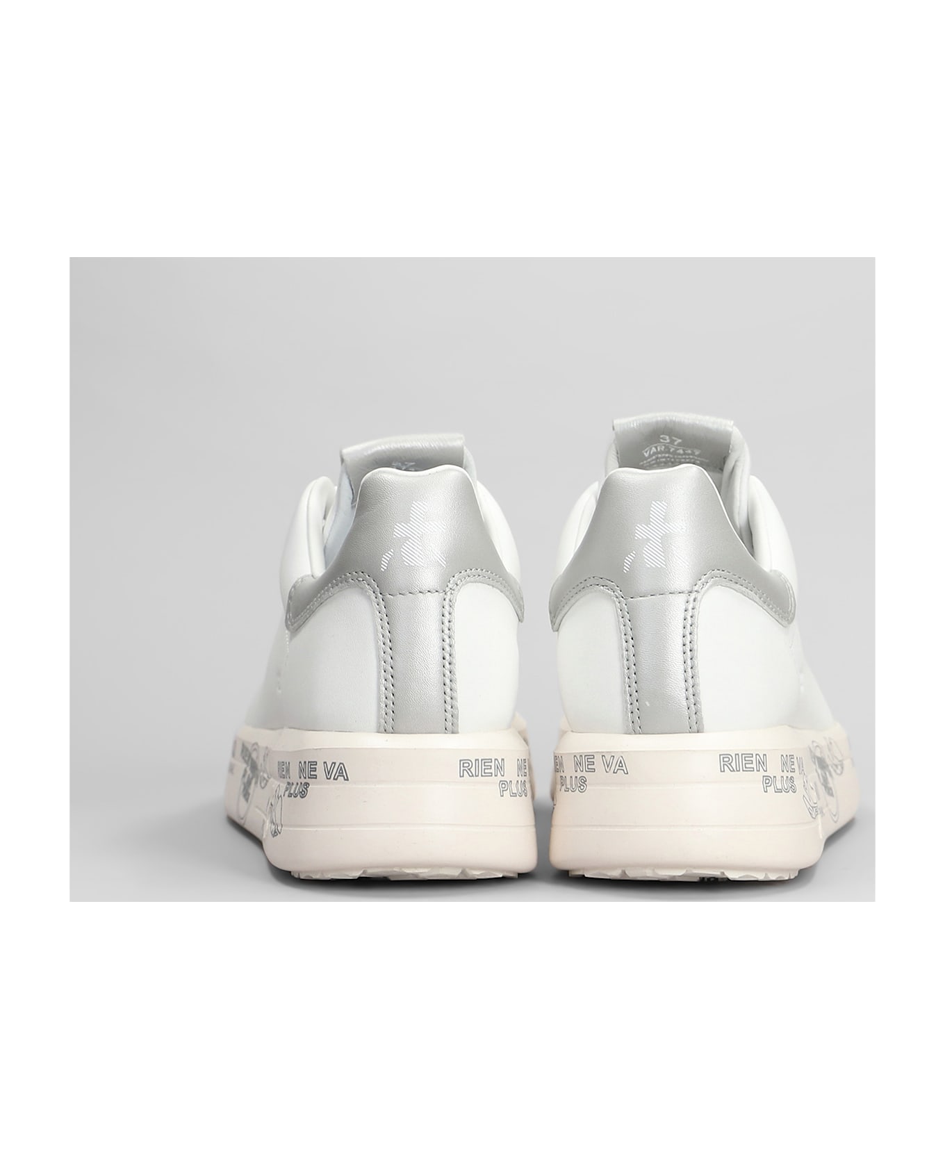 Premiata Belle Sneakers In White Leather - white