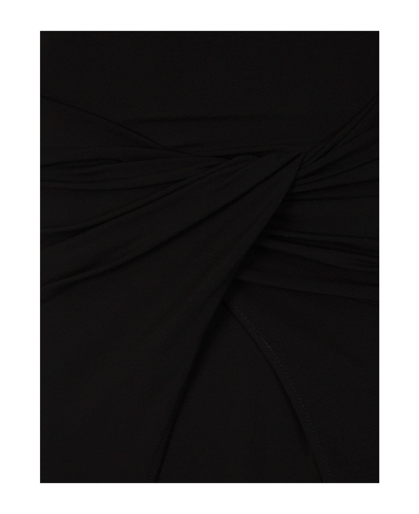 Off-White Twist Detailed Long-sleeved Dress - Nero ワンピース＆ドレス