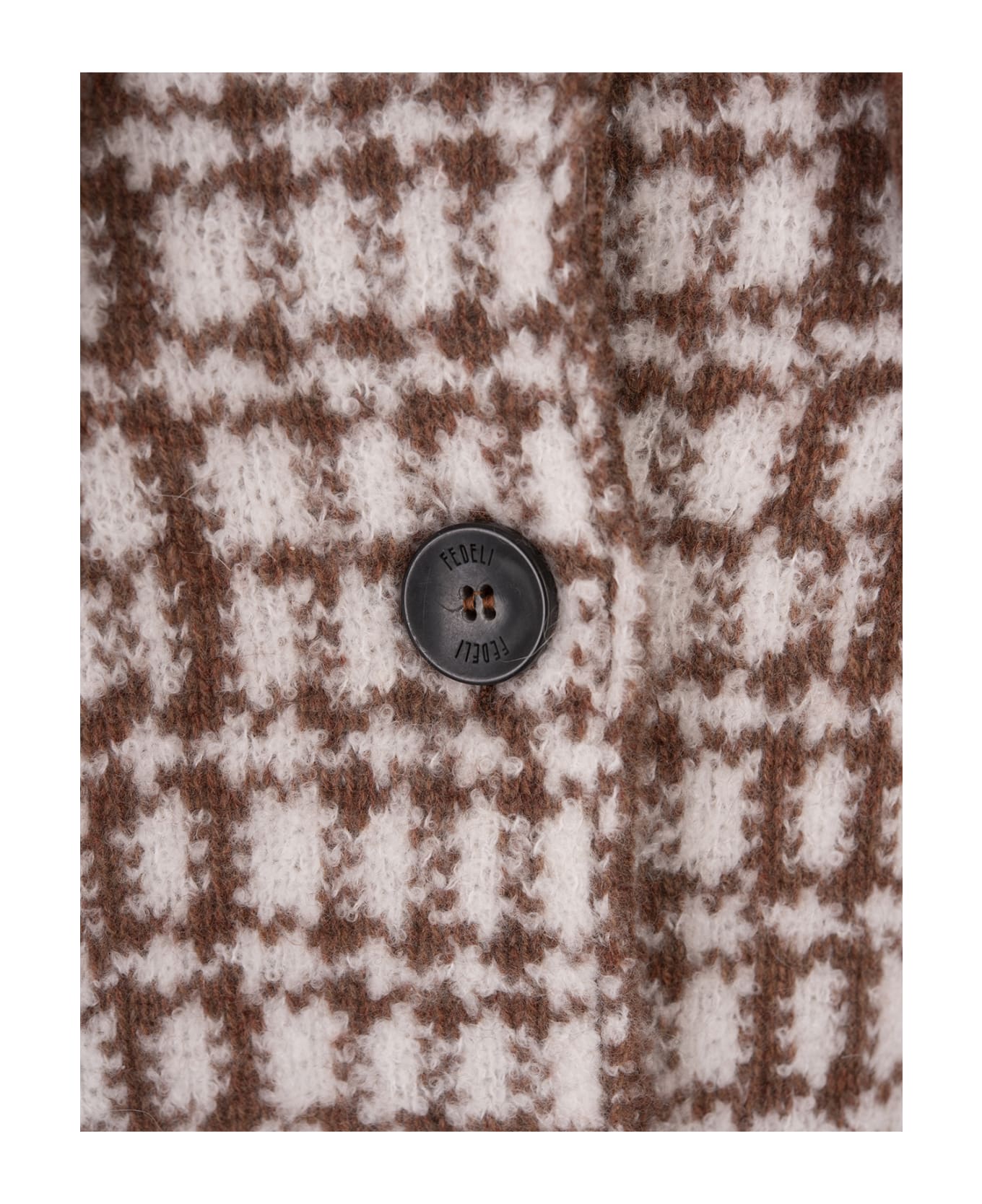 Fedeli Emerenth Jacket In Brown Tweed - Brown