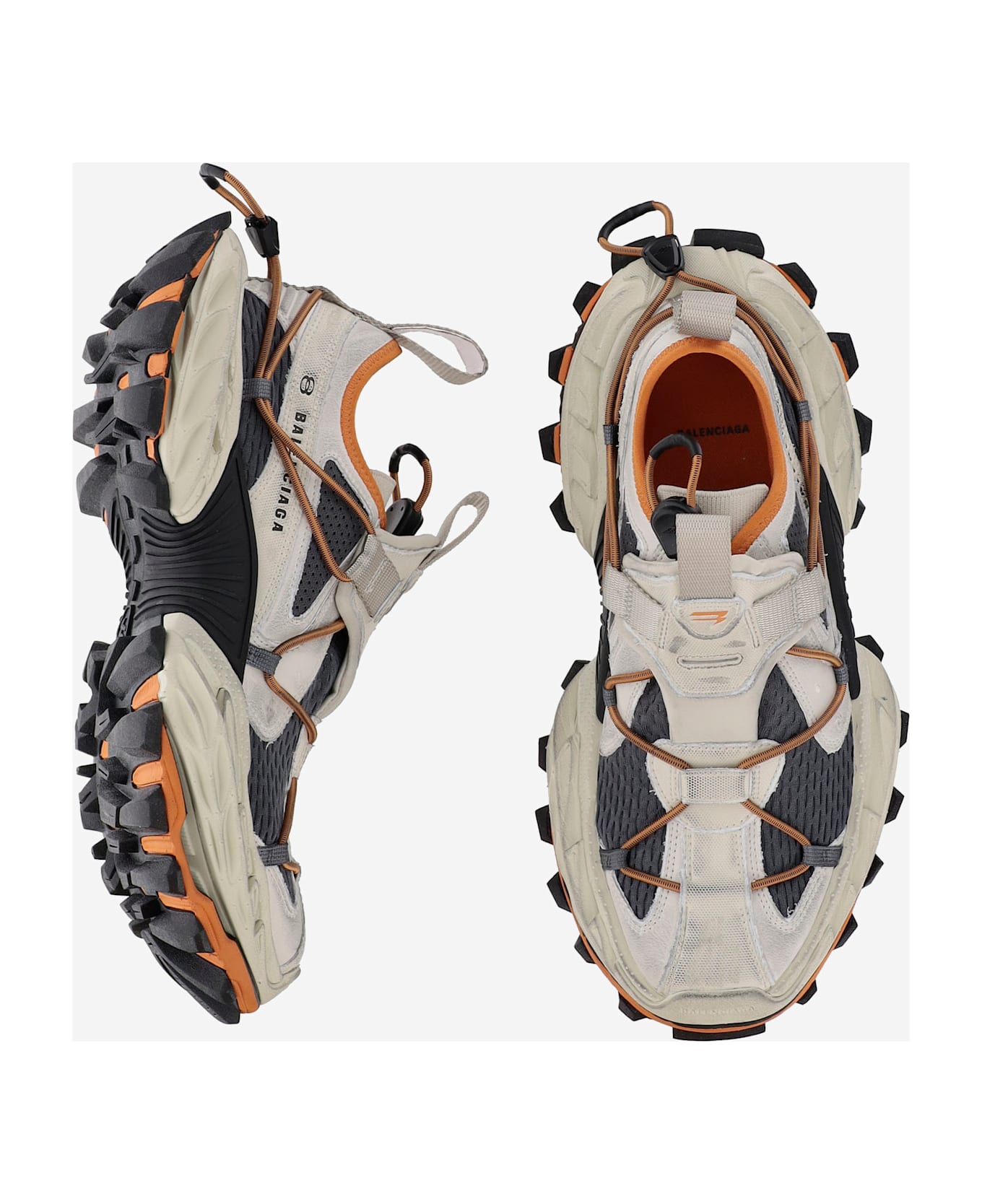 Balenciaga Hike Sneakers - BEIGEORANGE