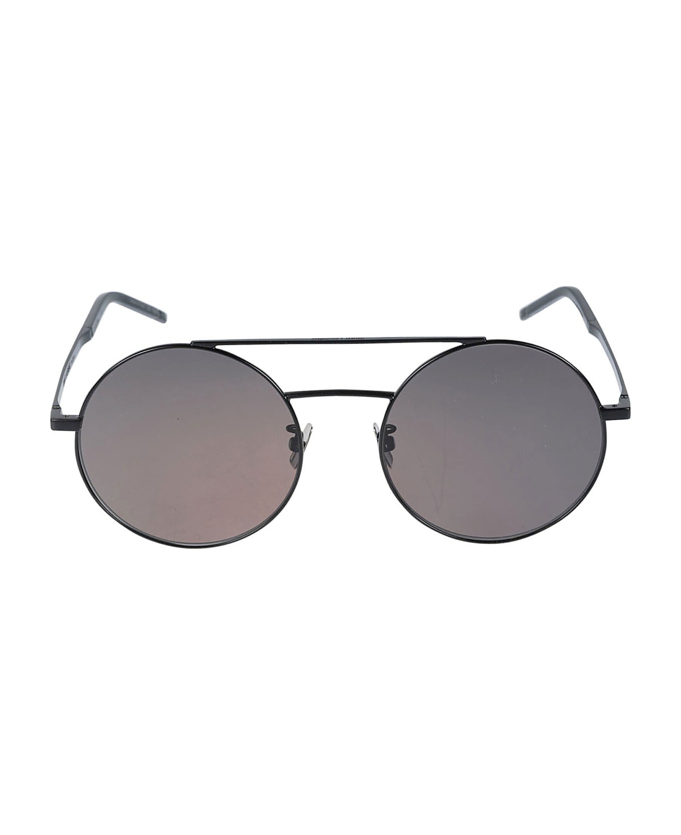 Saint Laurent Eyewear Round Sunglasses - Black/Grey
