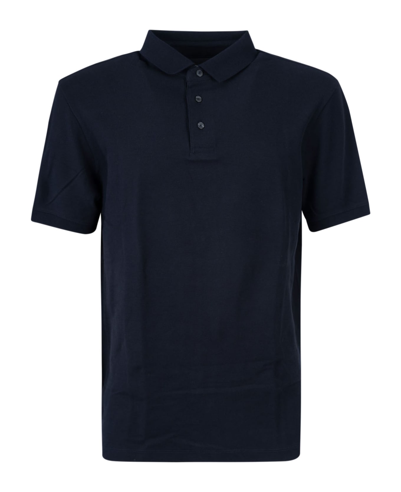 Emporio Armani Buttoned Polo Shirt - Stend Navy