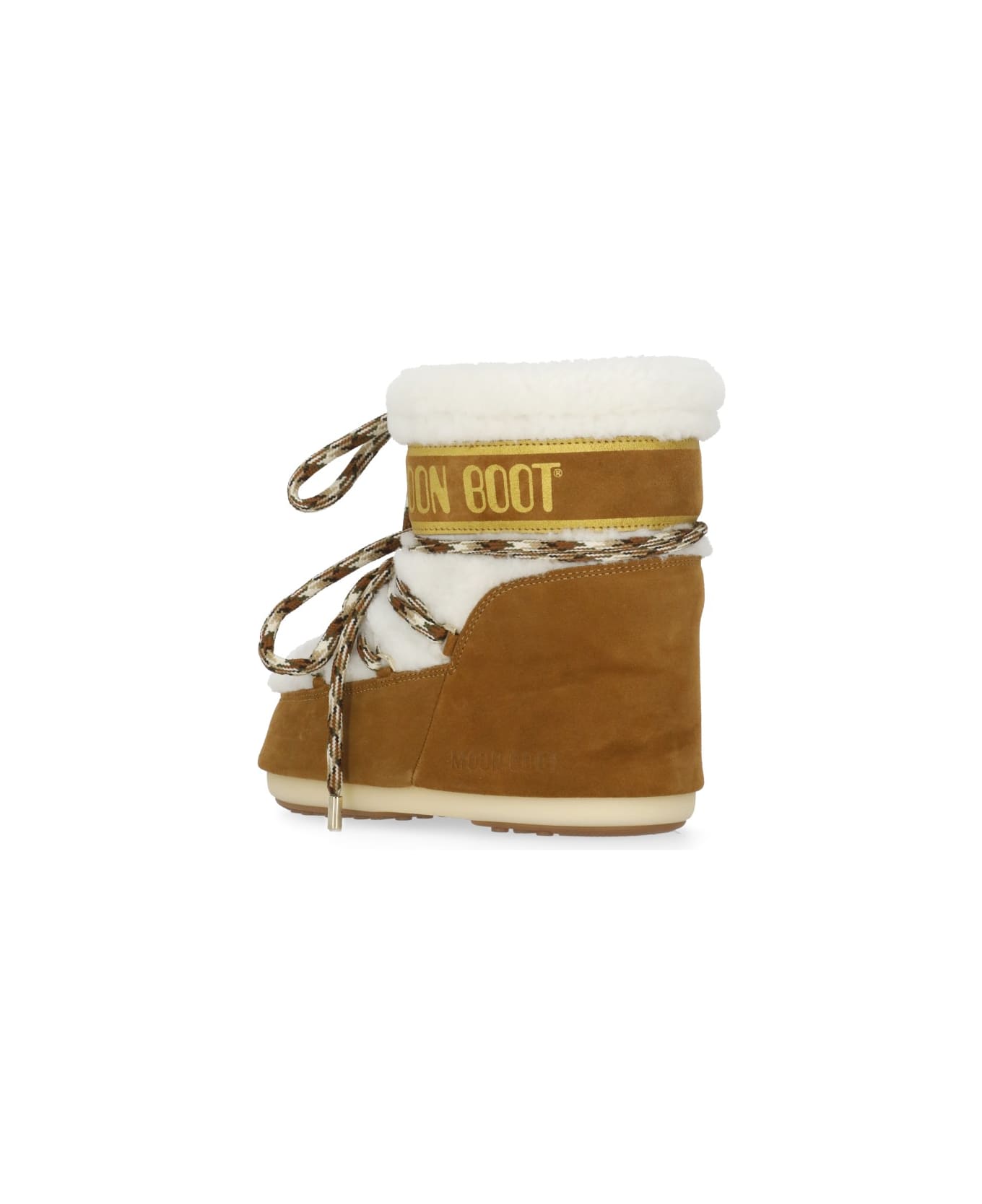 Moon Boot Icon Low Shearling Ankle Boots - Beige