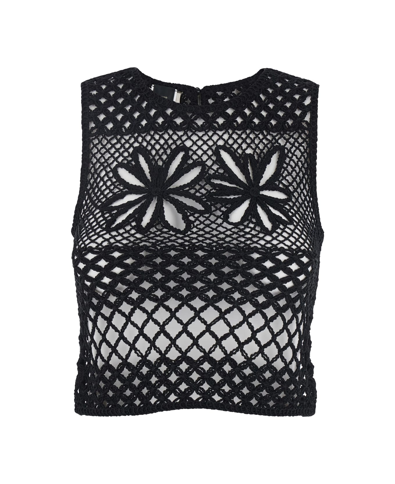 Pinko Gonzano Top Fantasy Net - Black