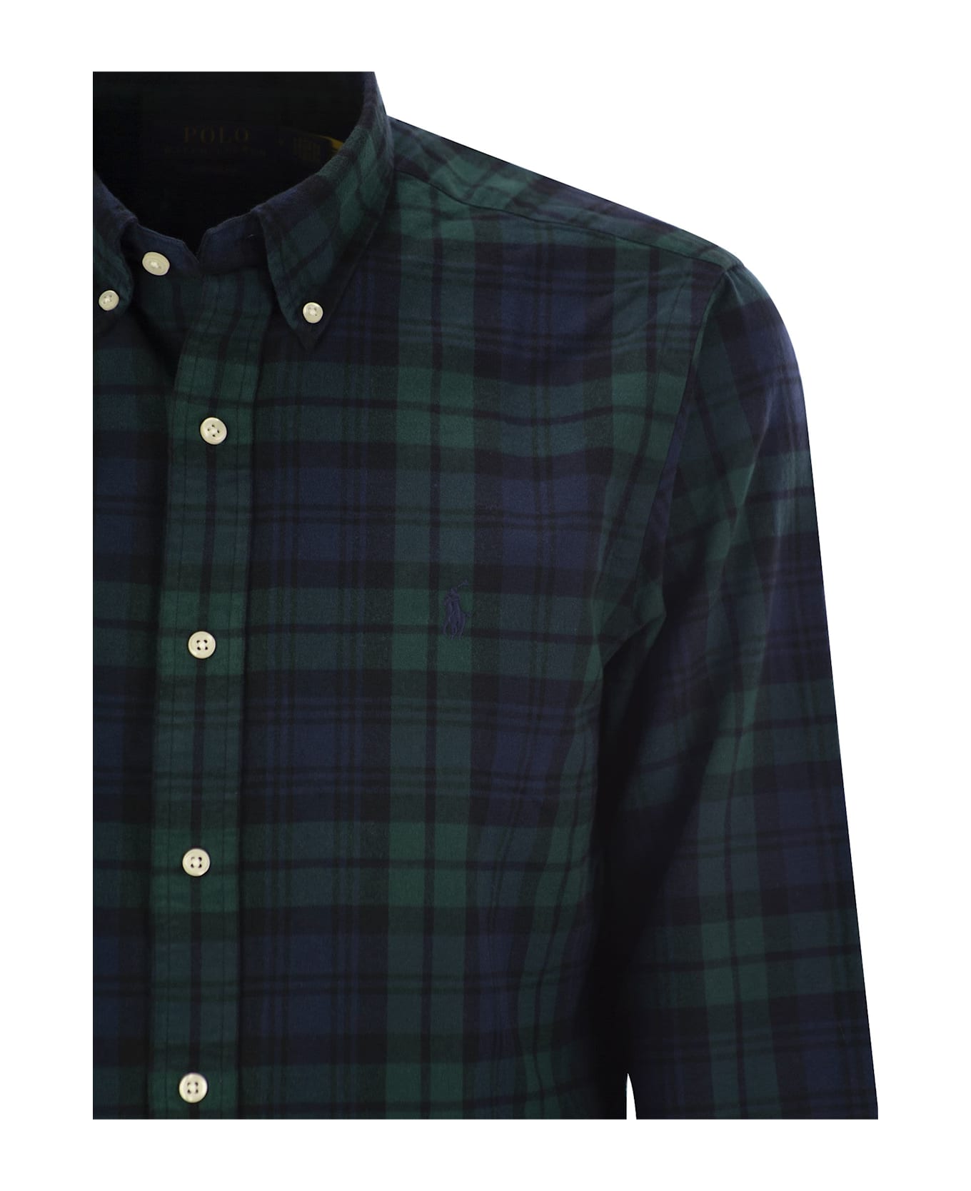 Polo Ralph Lauren Custom-fit Brushed Oxford Shirt - Blue