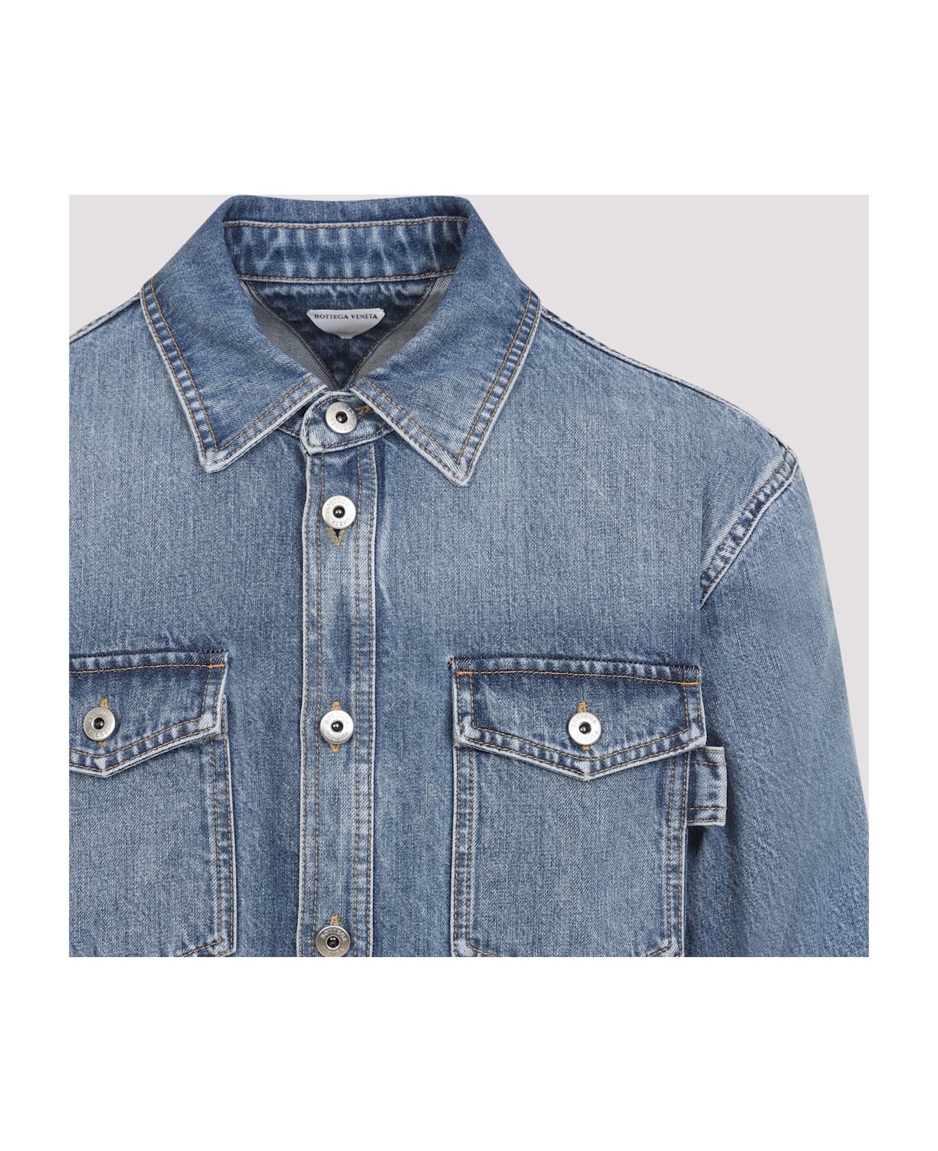 Bottega Veneta Denim Shirt - Mid Blue