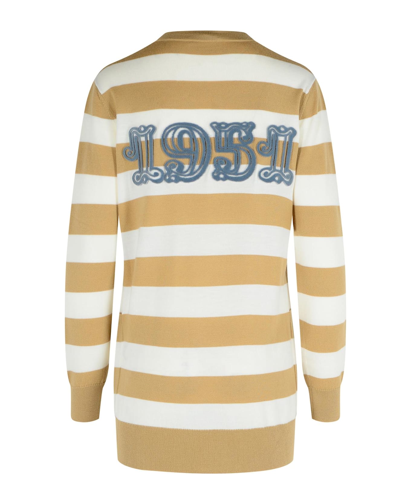 Max Mara 
fiemme
 Virgin Wool Sand Cardigan - Beige
