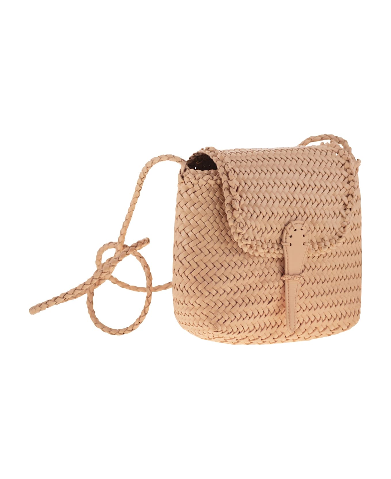Dragon Diffusion Mini City Bag - Woven Leather Bag - Pink