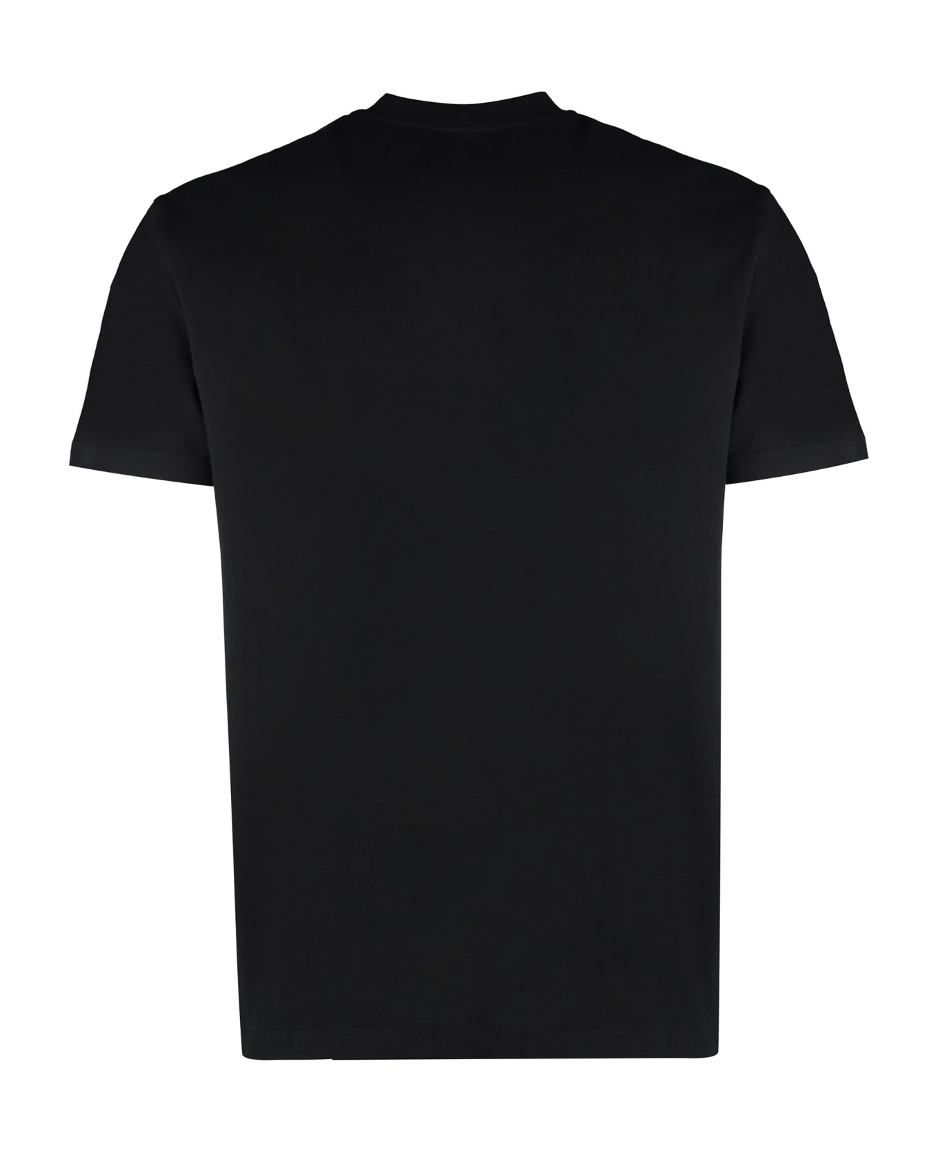 Ferragamo Cotton Crew-neck T-shirt - black シャツ
