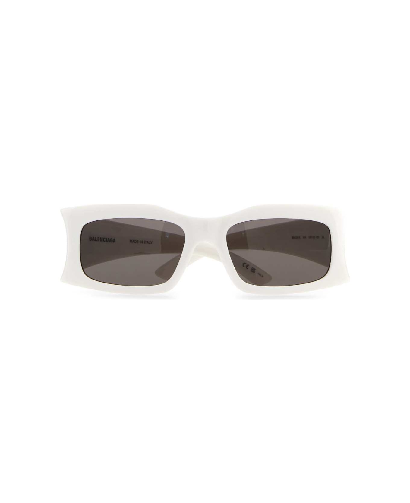 Balenciaga White Acetate Sunglasses - 9000