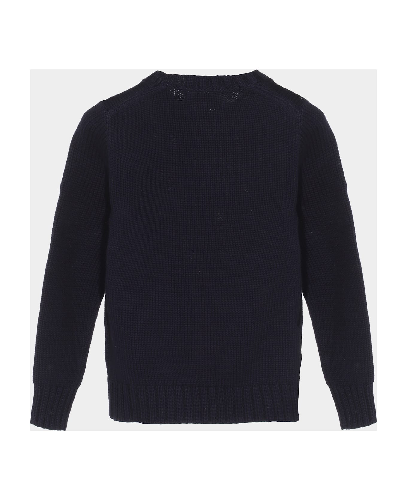 Polo Ralph Lauren Navy Wool Knitwear - Blue