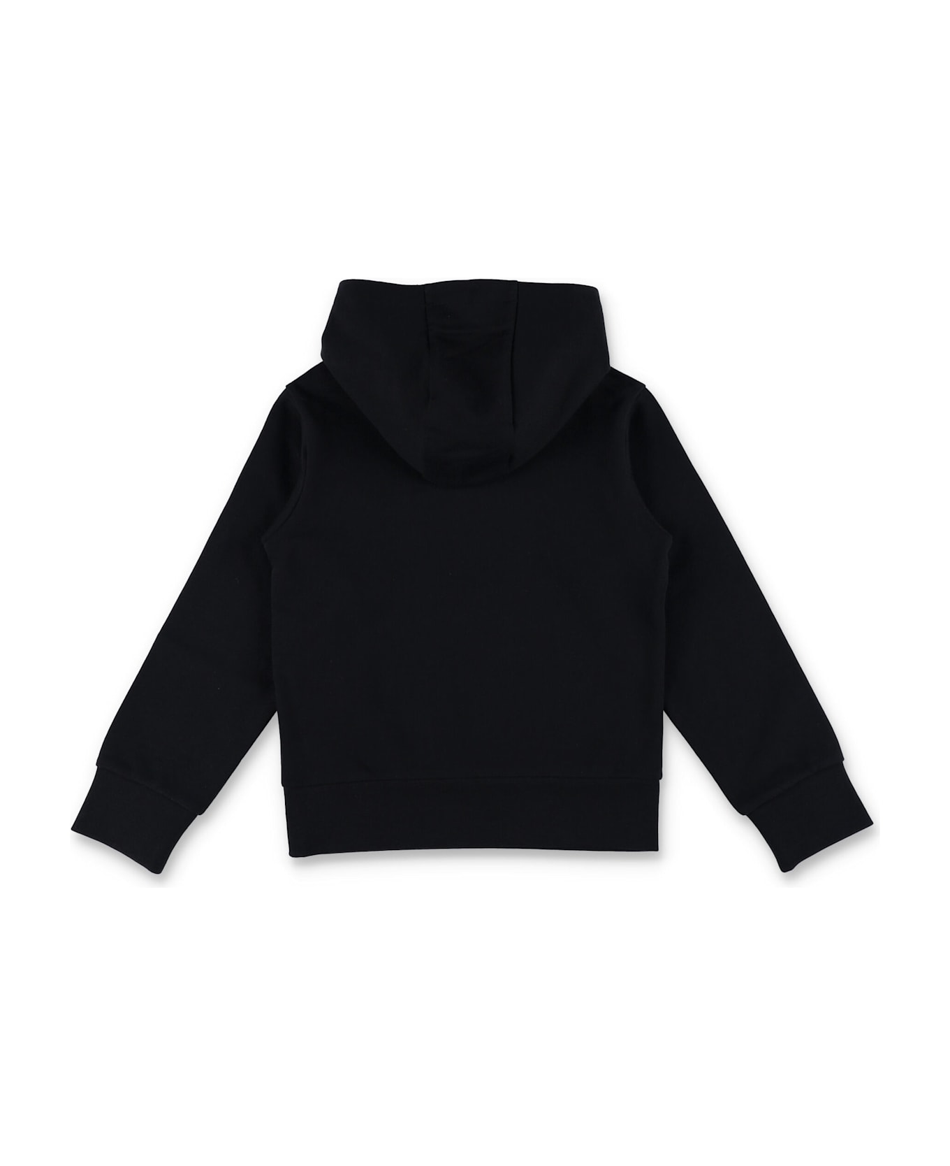 Moncler Kid - Logo Cotton Hoodie - BLACK