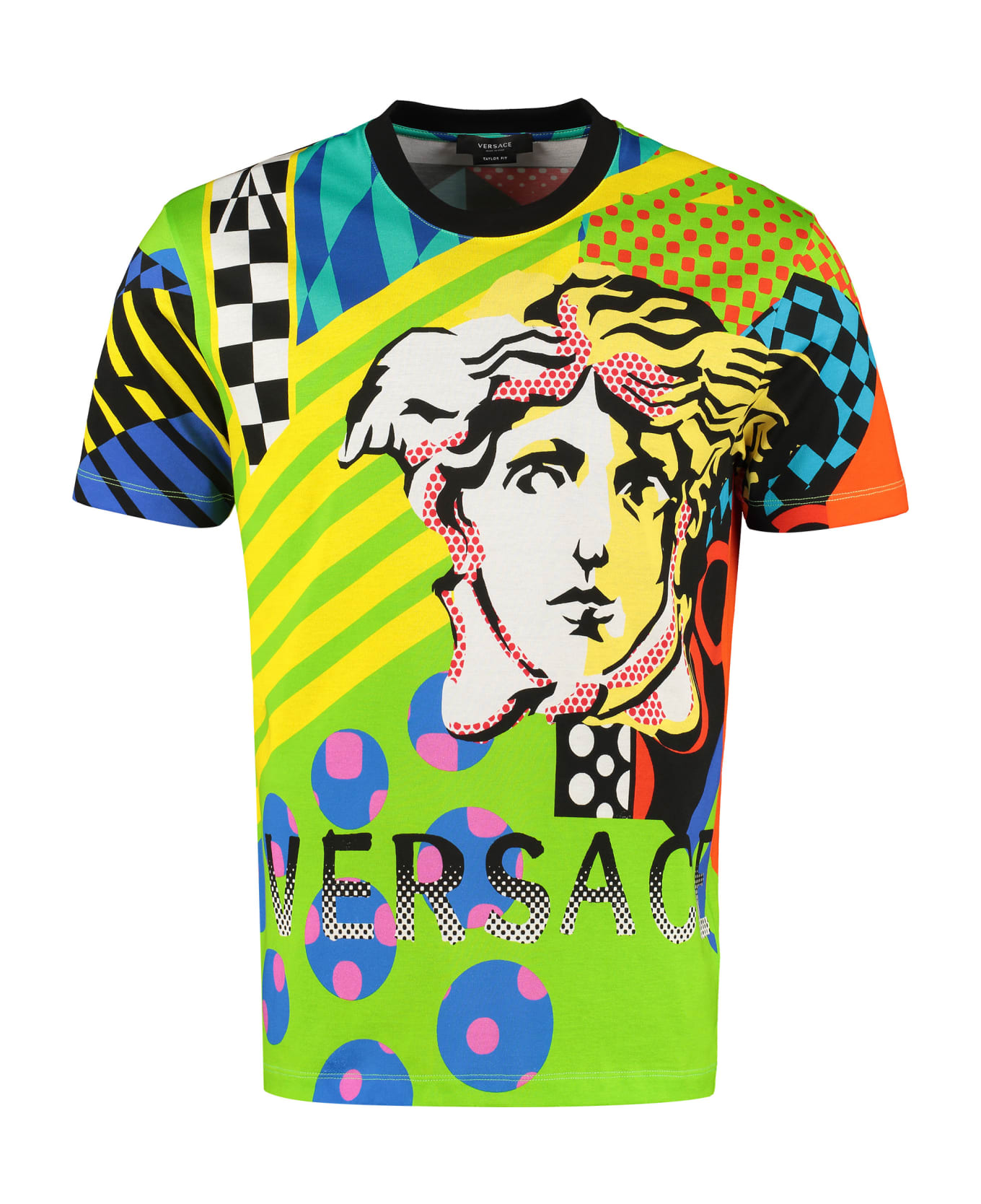 Versace Printed Cotton T-shirt - Multicolor
