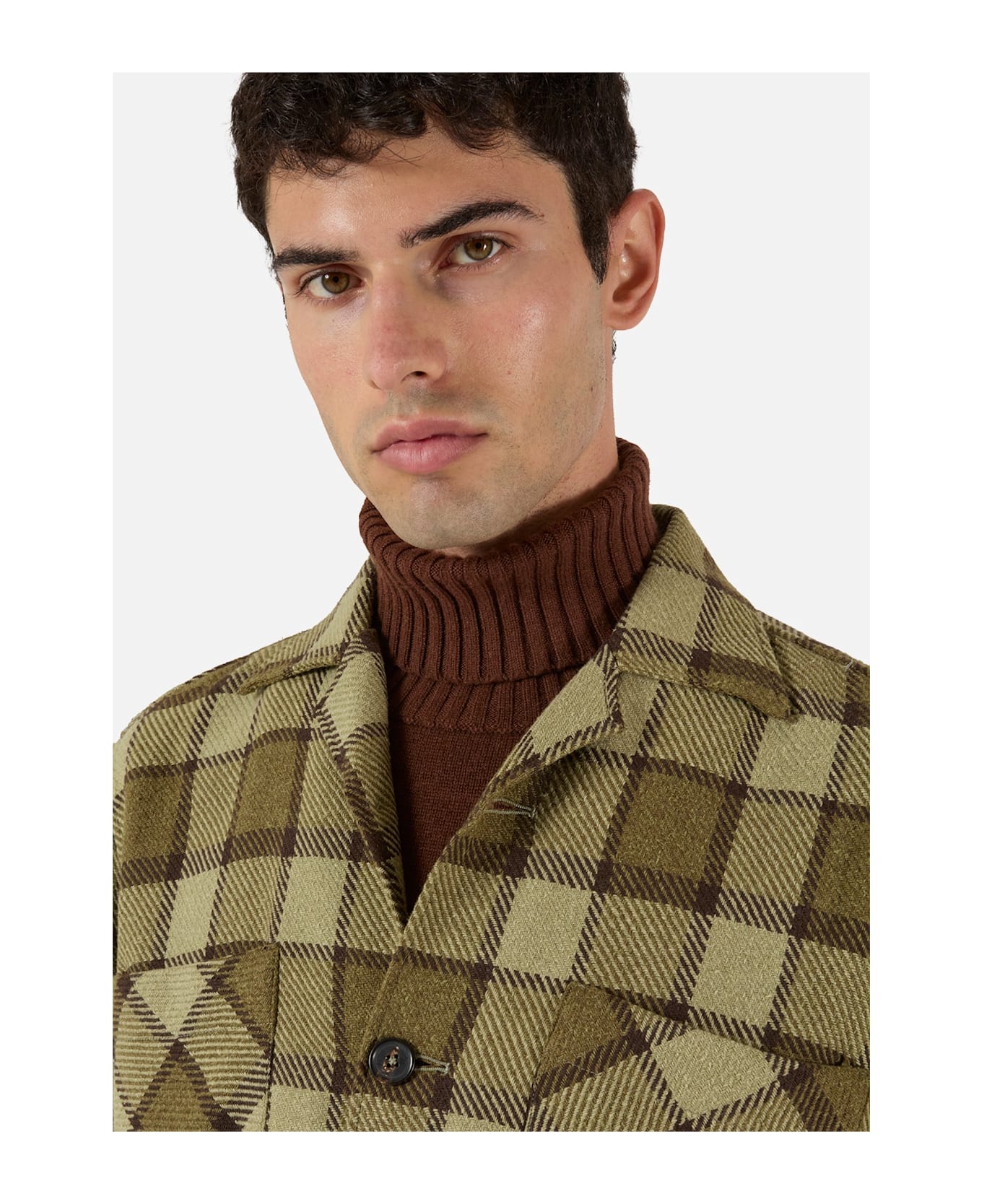 doppiaa Aabba Plaid Overshirt