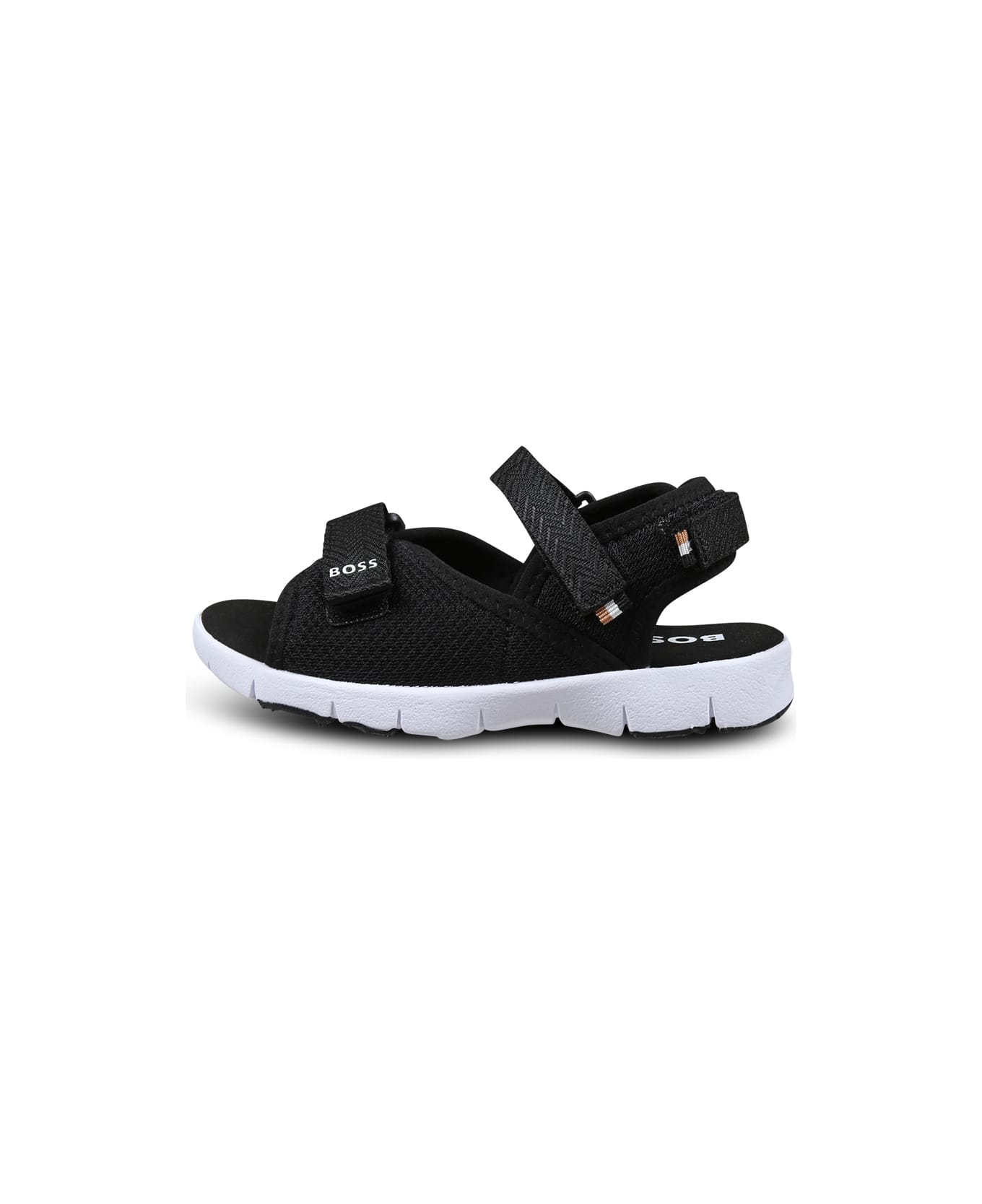 Hugo Boss Black Sandals For Boy With Logo - Black