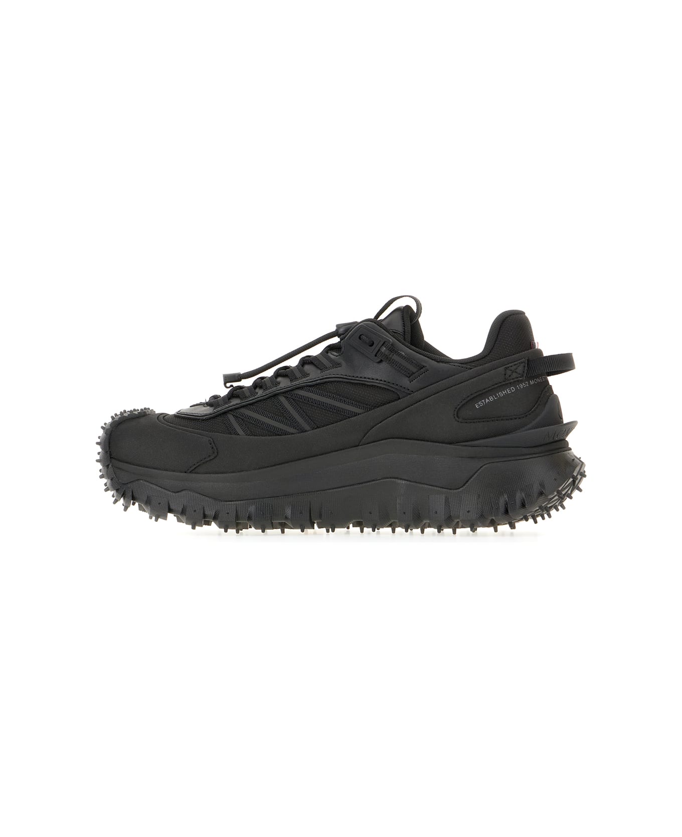 Moncler Black Fabric Trailgrip Gtx Sneakers - Nero