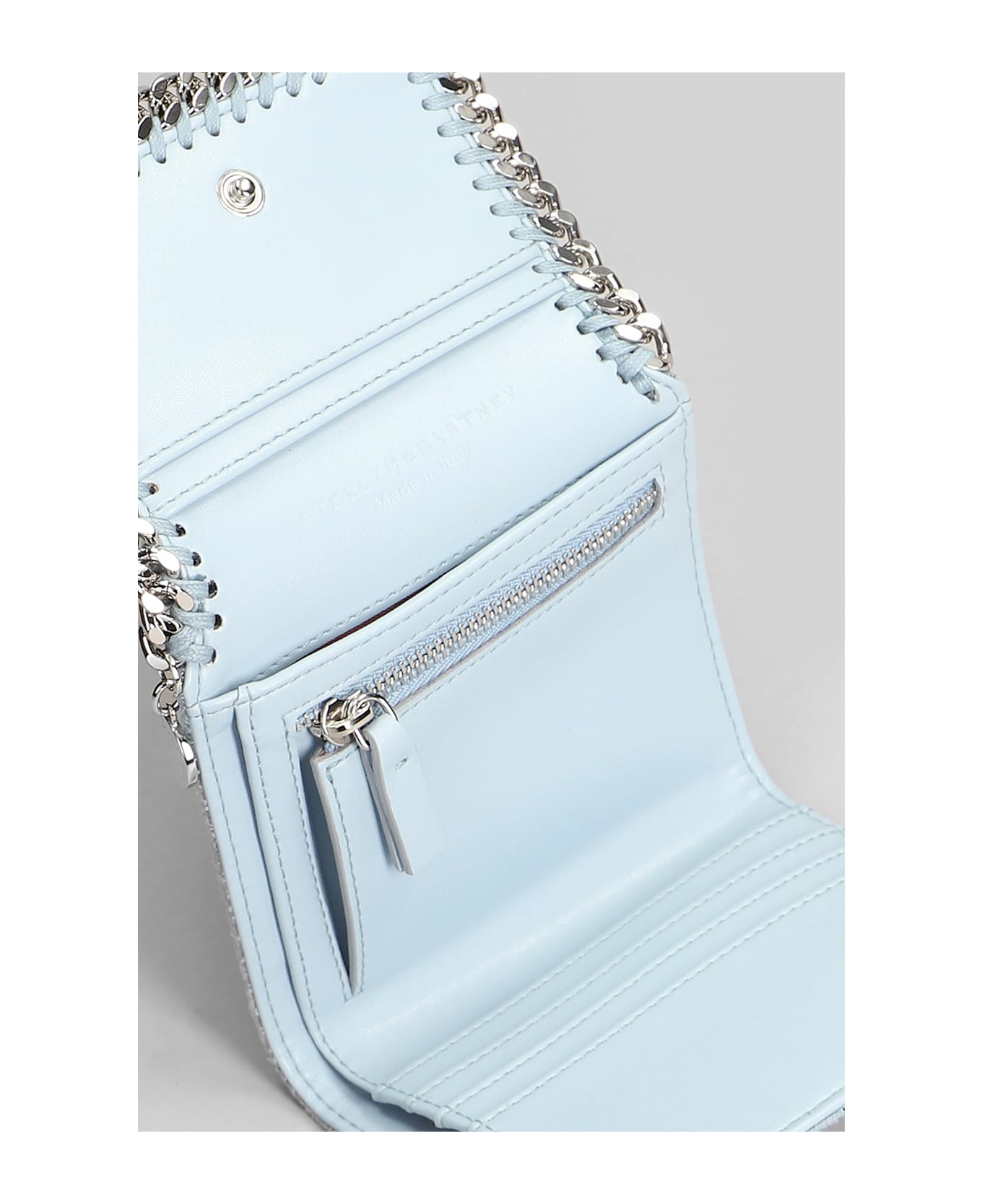 Stella McCartney Wallet In Cyan Polyester - cyan