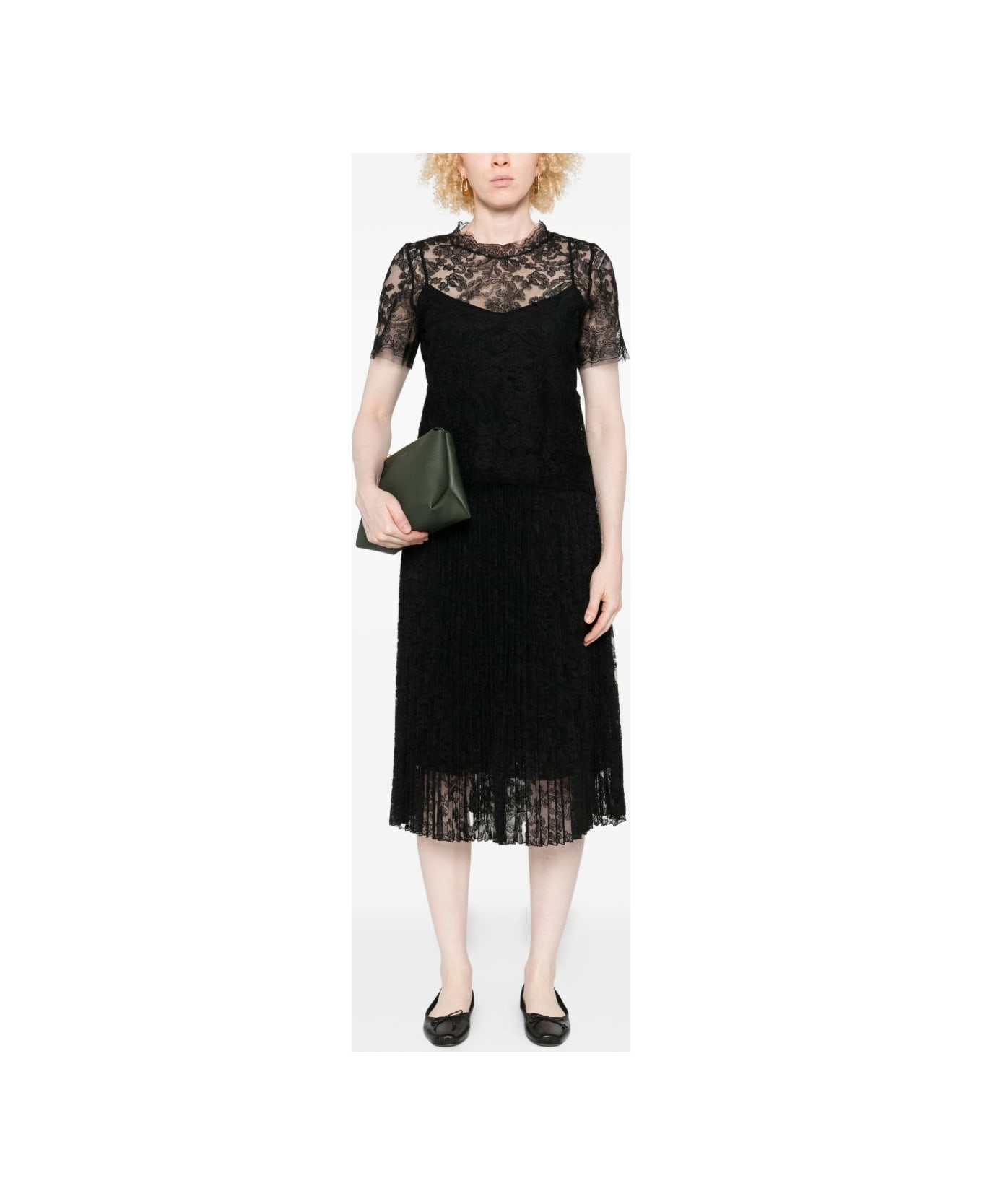 Ermanno Scervino Lace T-shirt - Black