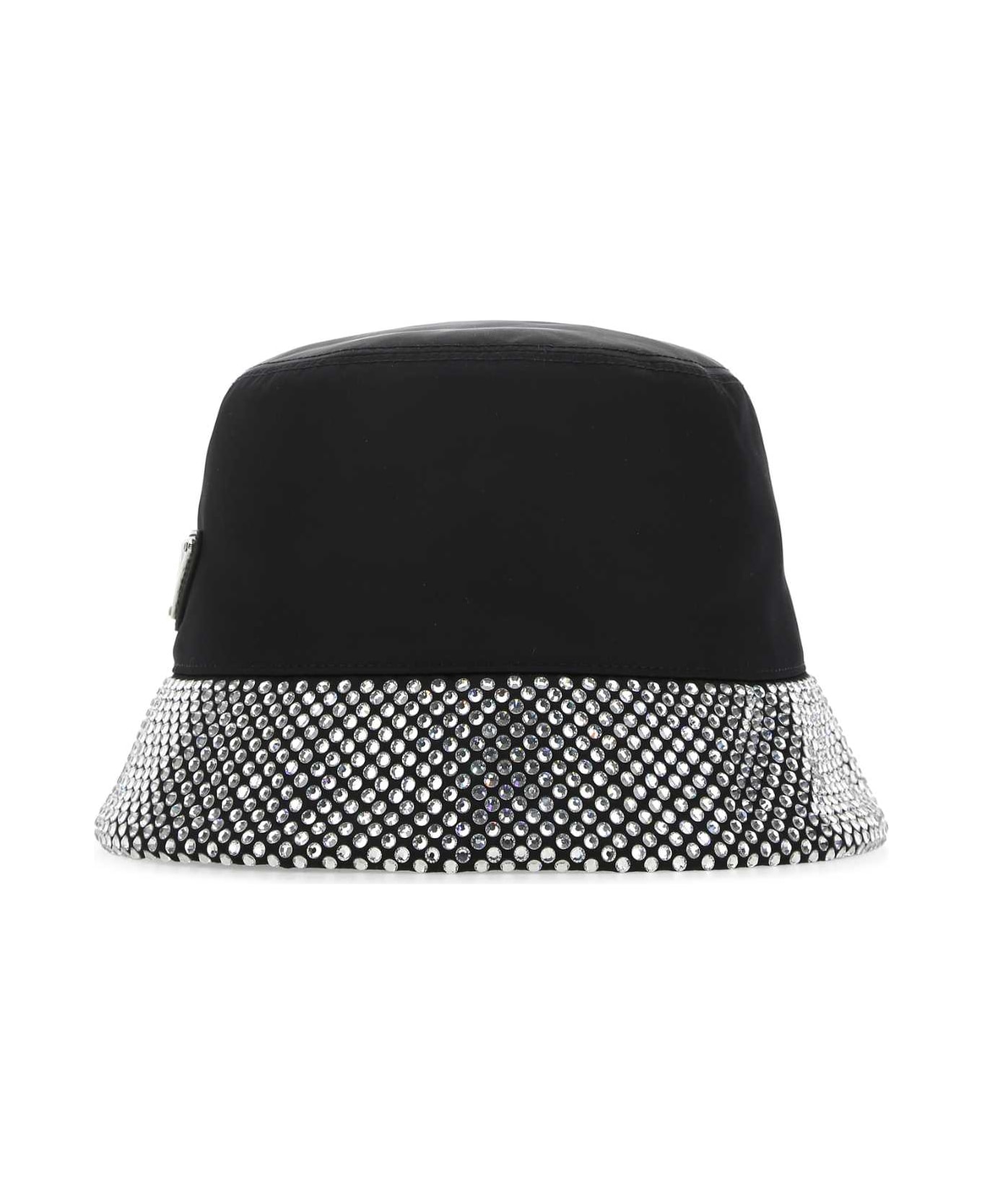 Prada Black Re-nylon Hat - F0T7O