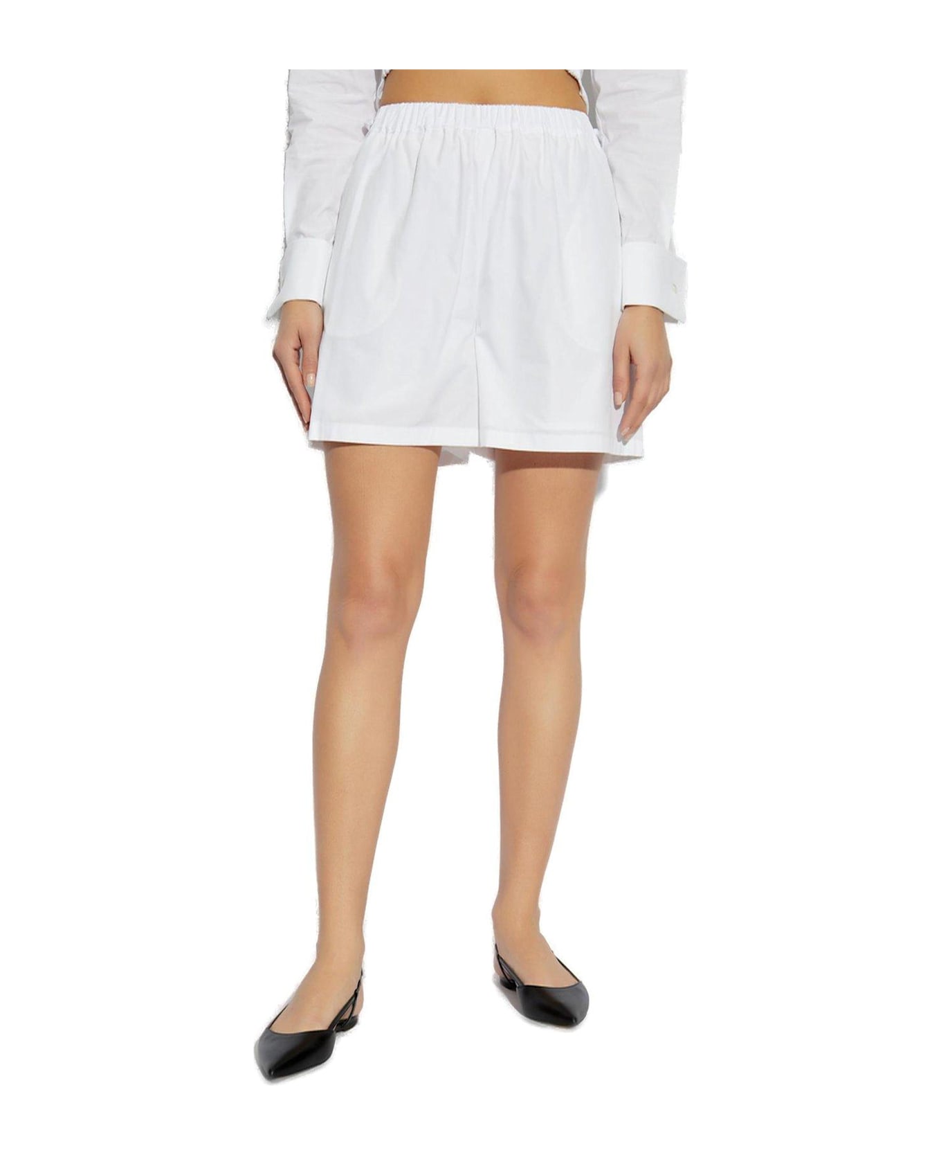 Max Mara High Waist Shorts - White