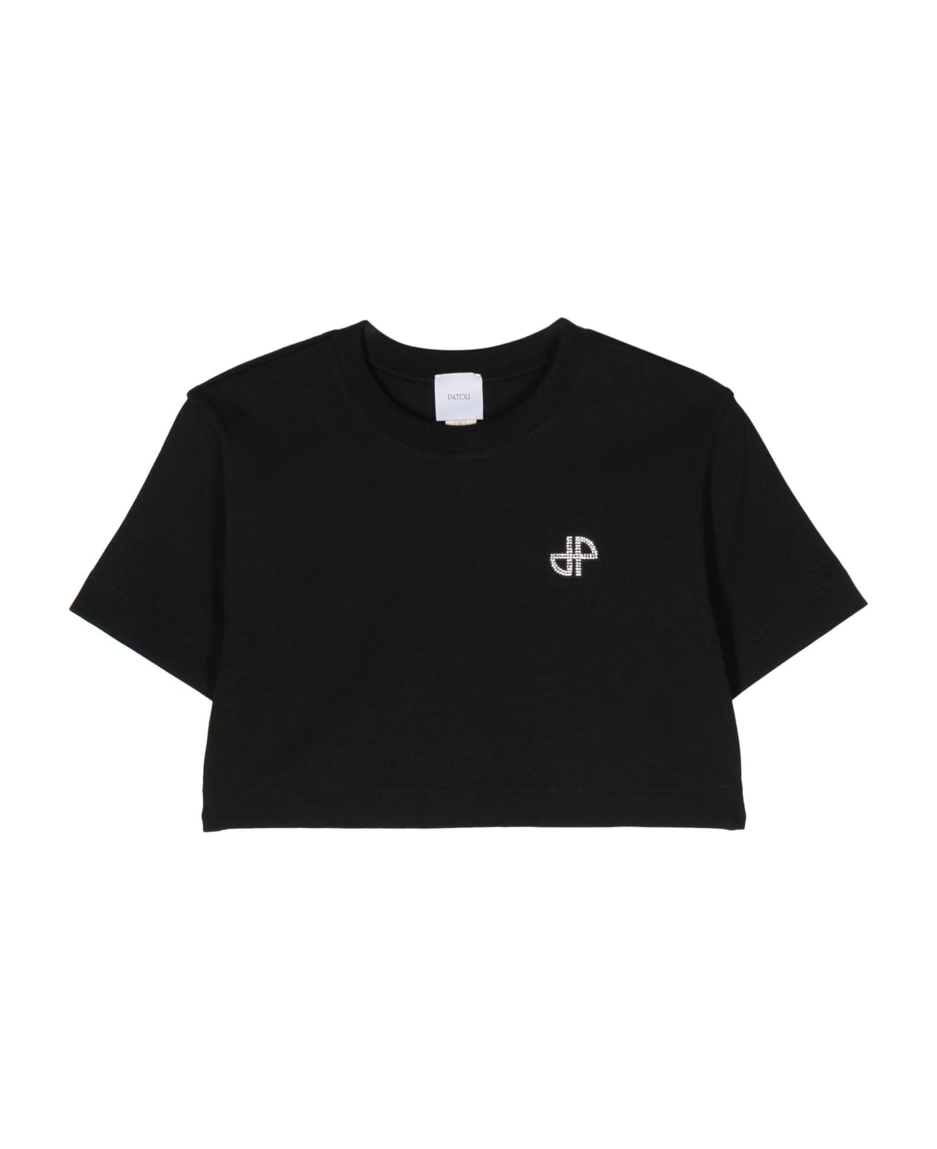 Patou Black Organic Cotton T-shirt - Black